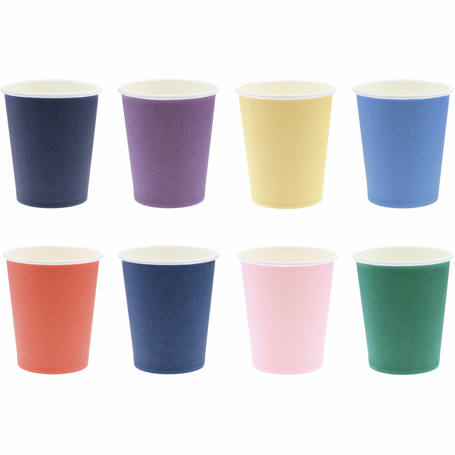 Pappbecher Magic Rainbow 250ml 8 Stück von Rico Design Pappbecher Magic Rainbow, 250ml, 8 Stück, in verschiedenen Farben von Rico Design, ideal für Partys.