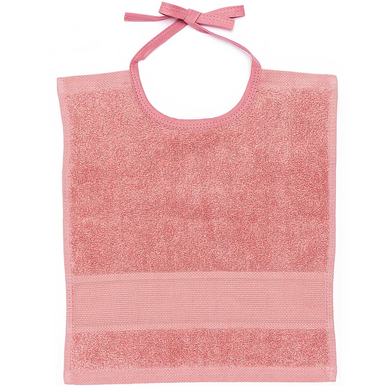 Bavoir 30x34cm Couleur Rose clair from Rico Design Lätzchen 30x34cm in Hellpink von Rico Design, mit Bindeband, ideal für Babys und Kleinkinder.