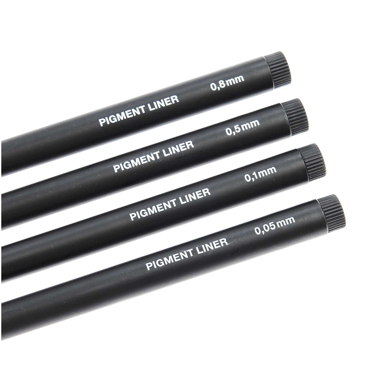 Paper Poetry Pigment Liner schwarz 4 Stifte von Rico Design Paper Poetry Pigment Liner, 4 schwarze Stifte in verschiedenen Strichstärken von Rico Design.
