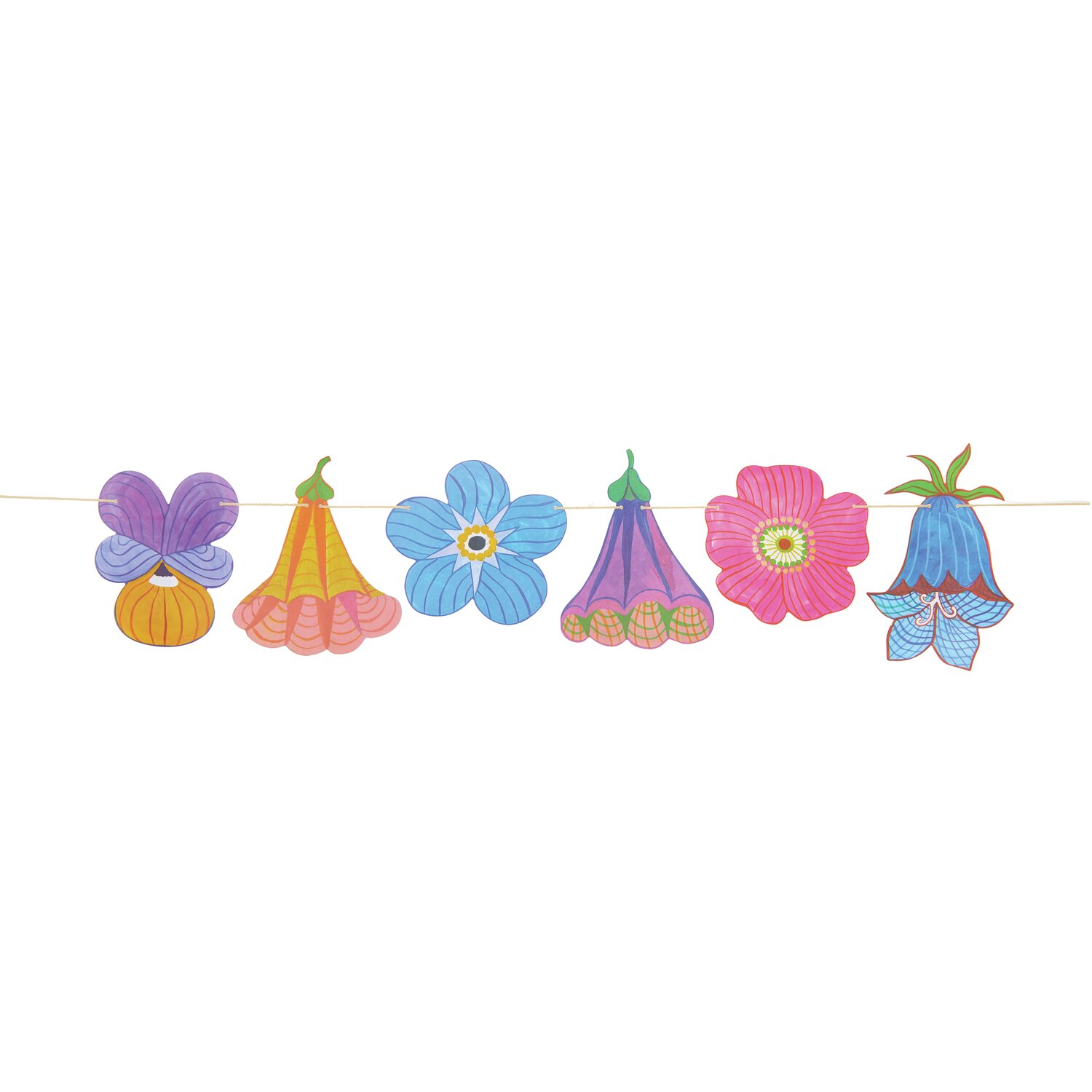 Girlande Midsommar Magic Blumen 3m von Rico Design