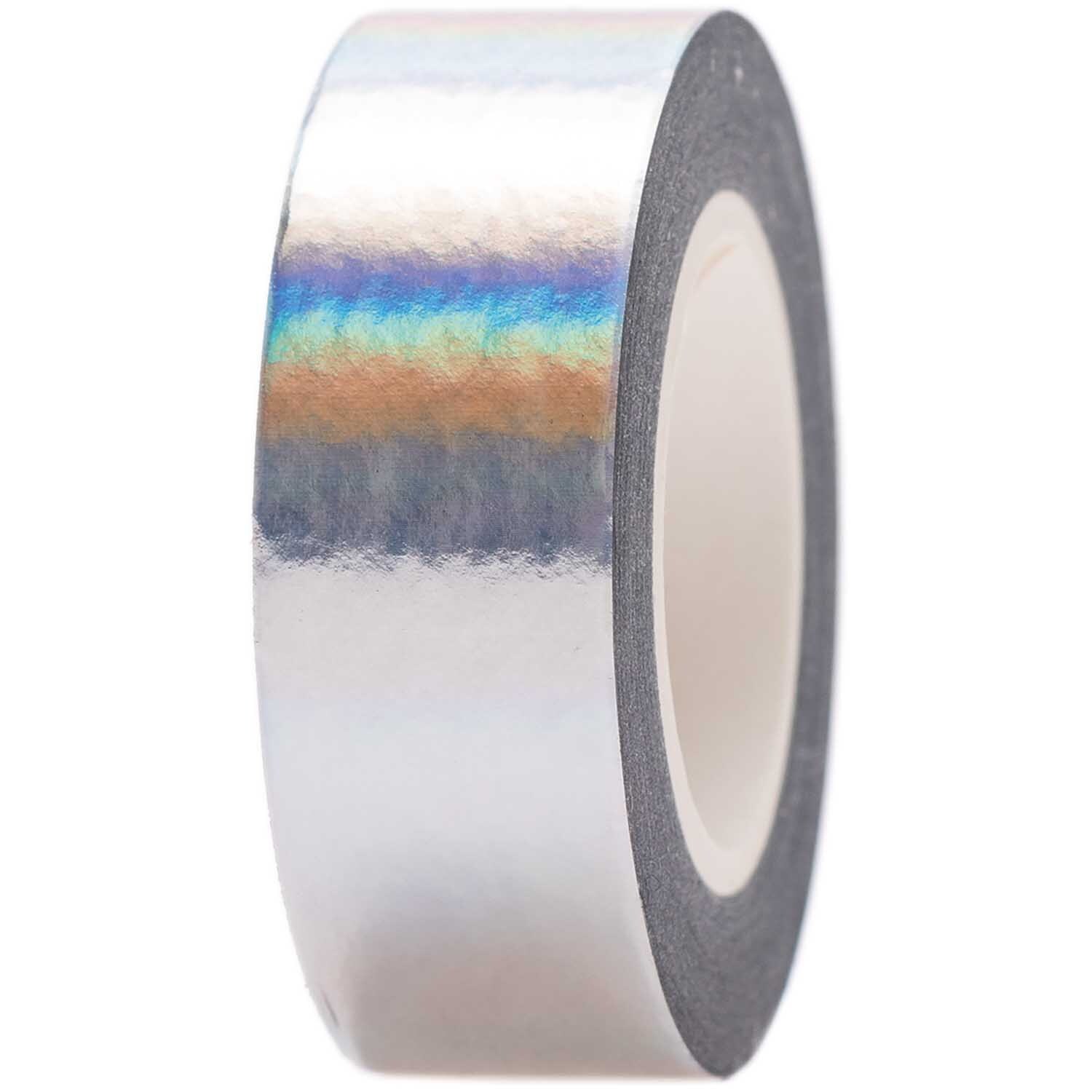 Paper Poetry Tape Metallic 15mm 10m, irisierend, von Rico Design. Glänzendes Klebeband mit schillerndem Effekt, ideal für kreative Projekte.