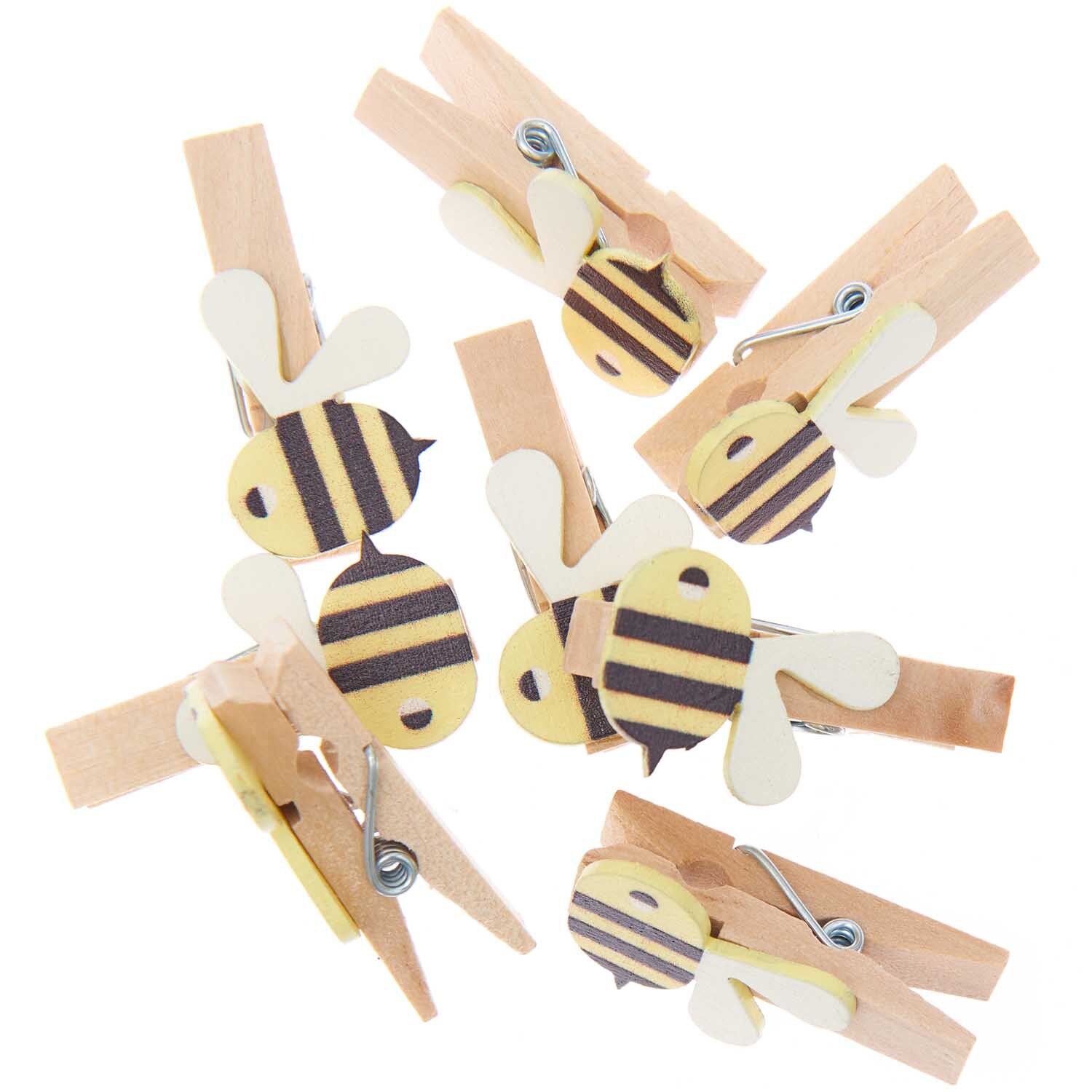 Pinces à bois Abeille 8 pièces from Rico Design
