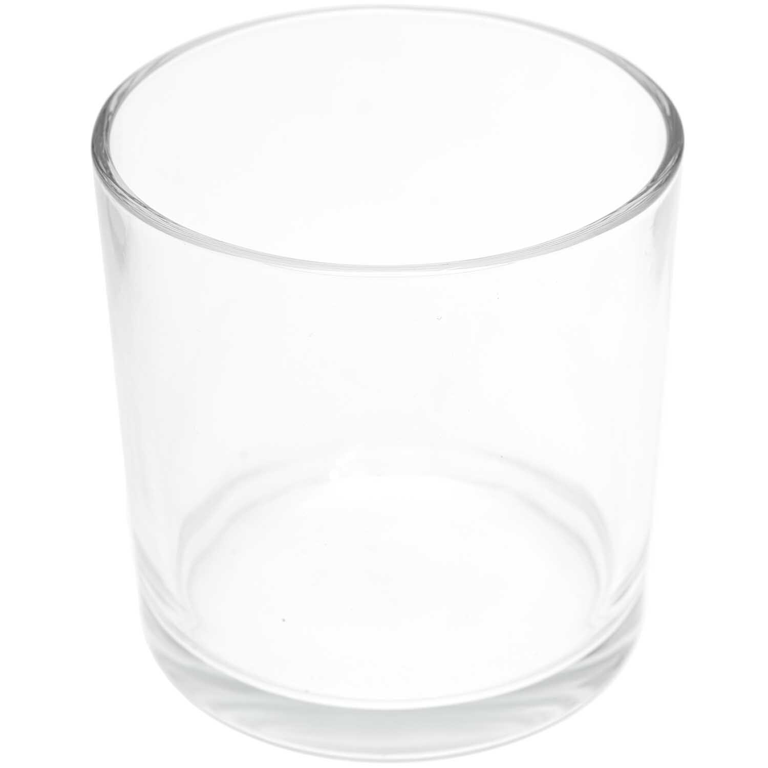 Kerzenglas von Rico Design, transparentes Glas, ideal für dekorative Kerzenarrangements.