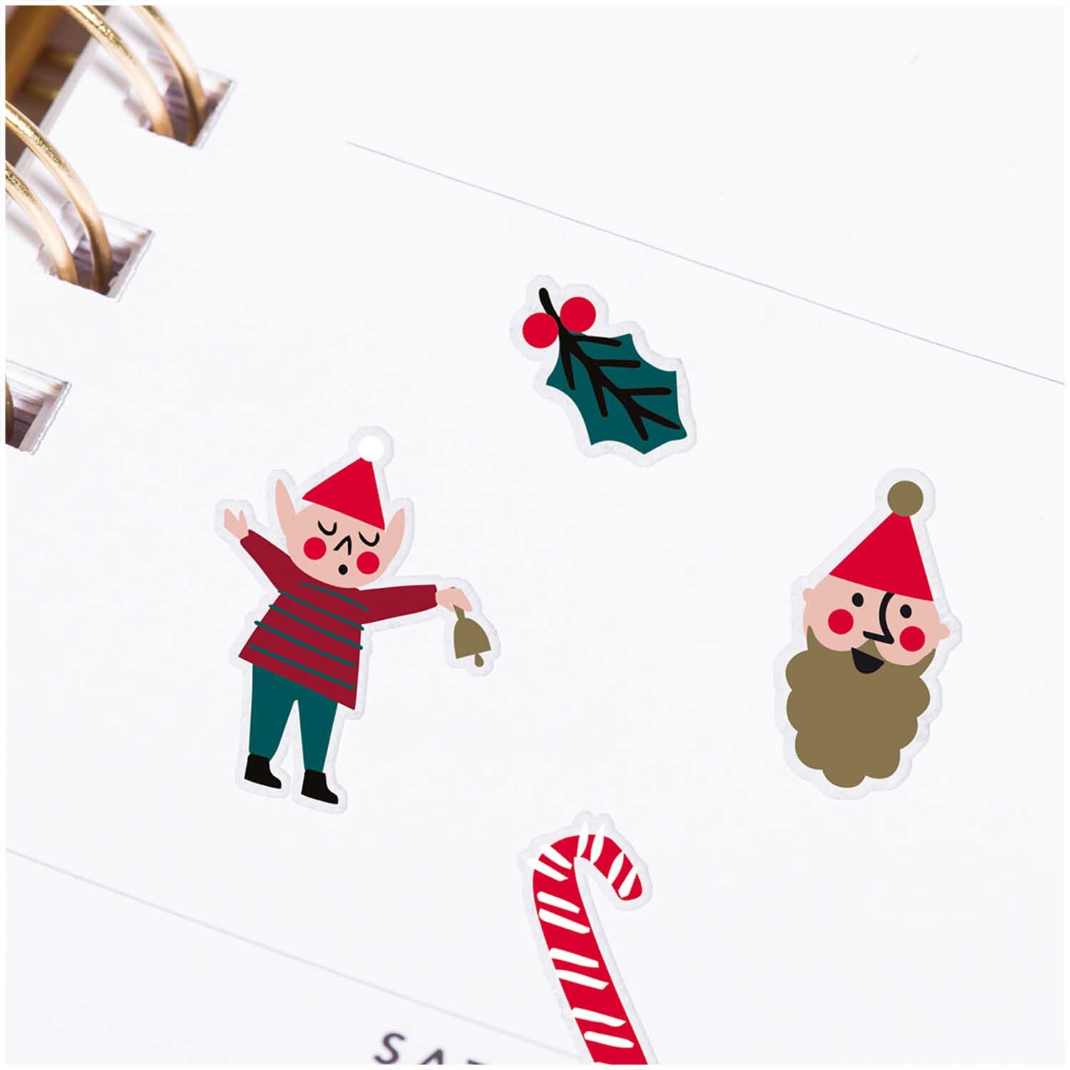 Paper Poetry Gelsticker Jolly Christmas classic von Rico Design