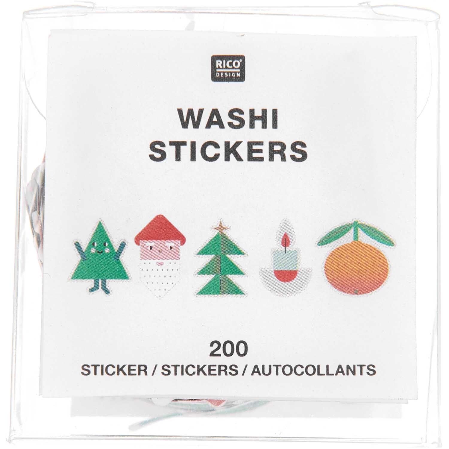 Washi Sticker Weihnachtsfiguren 200 Stück von Rico Design