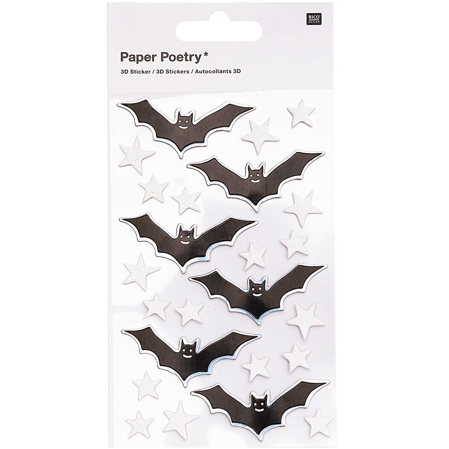 Paper Poetry 3D Sticker Fledermäuse von Rico Design