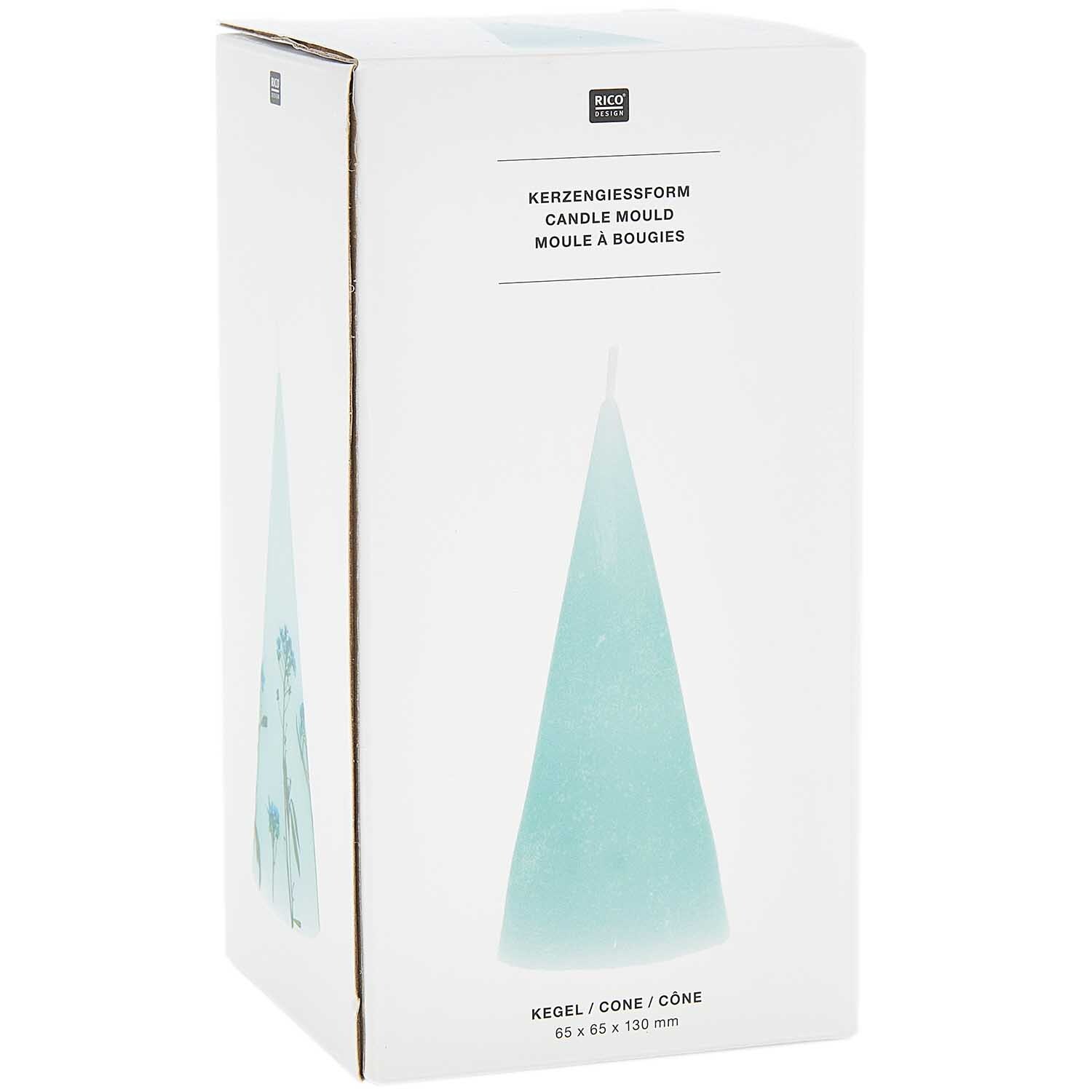 Kerzengießform Kegel 75x75x150mm von Rico Design