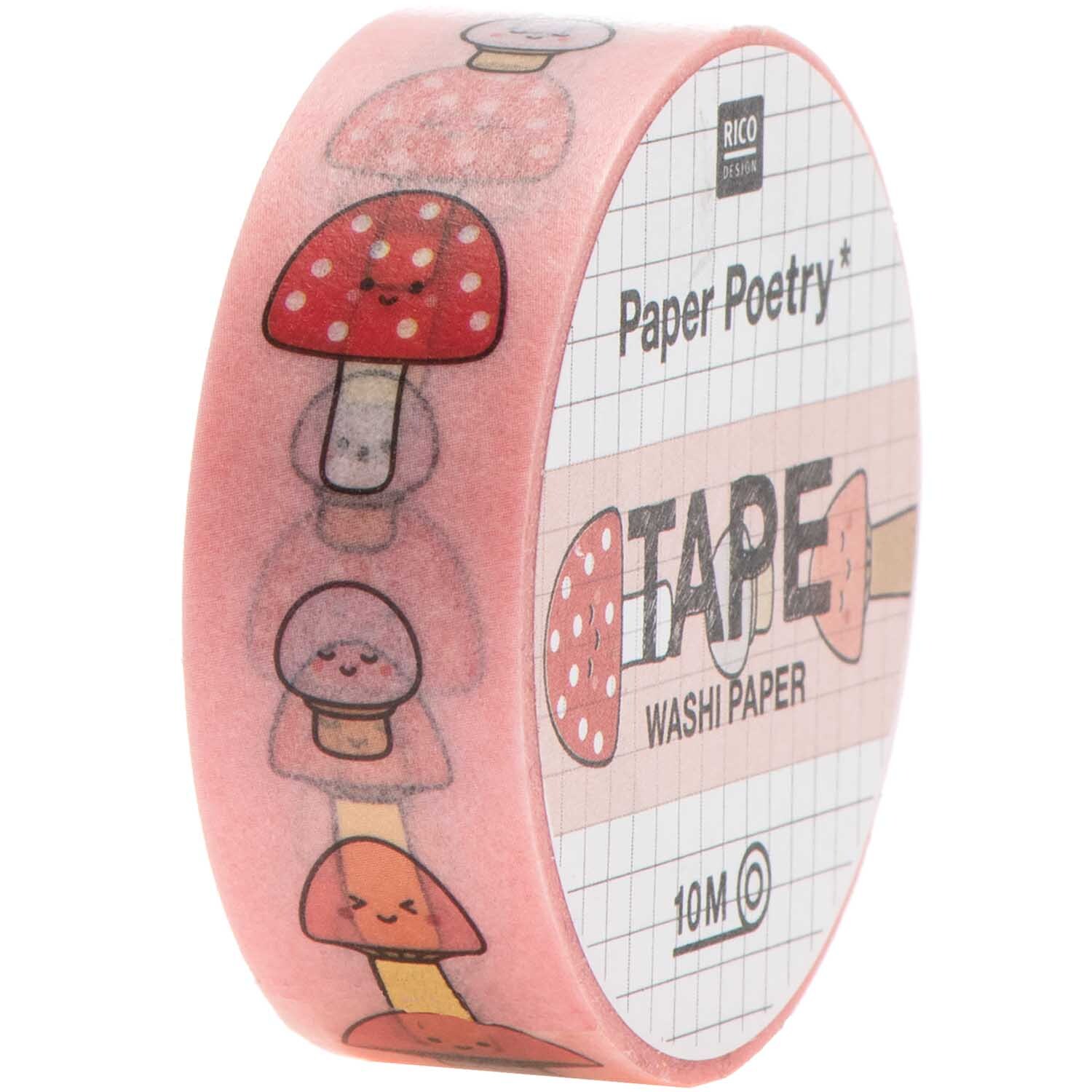Paper Poetry Tape Pilze 1,5cm 10m von Rico Design