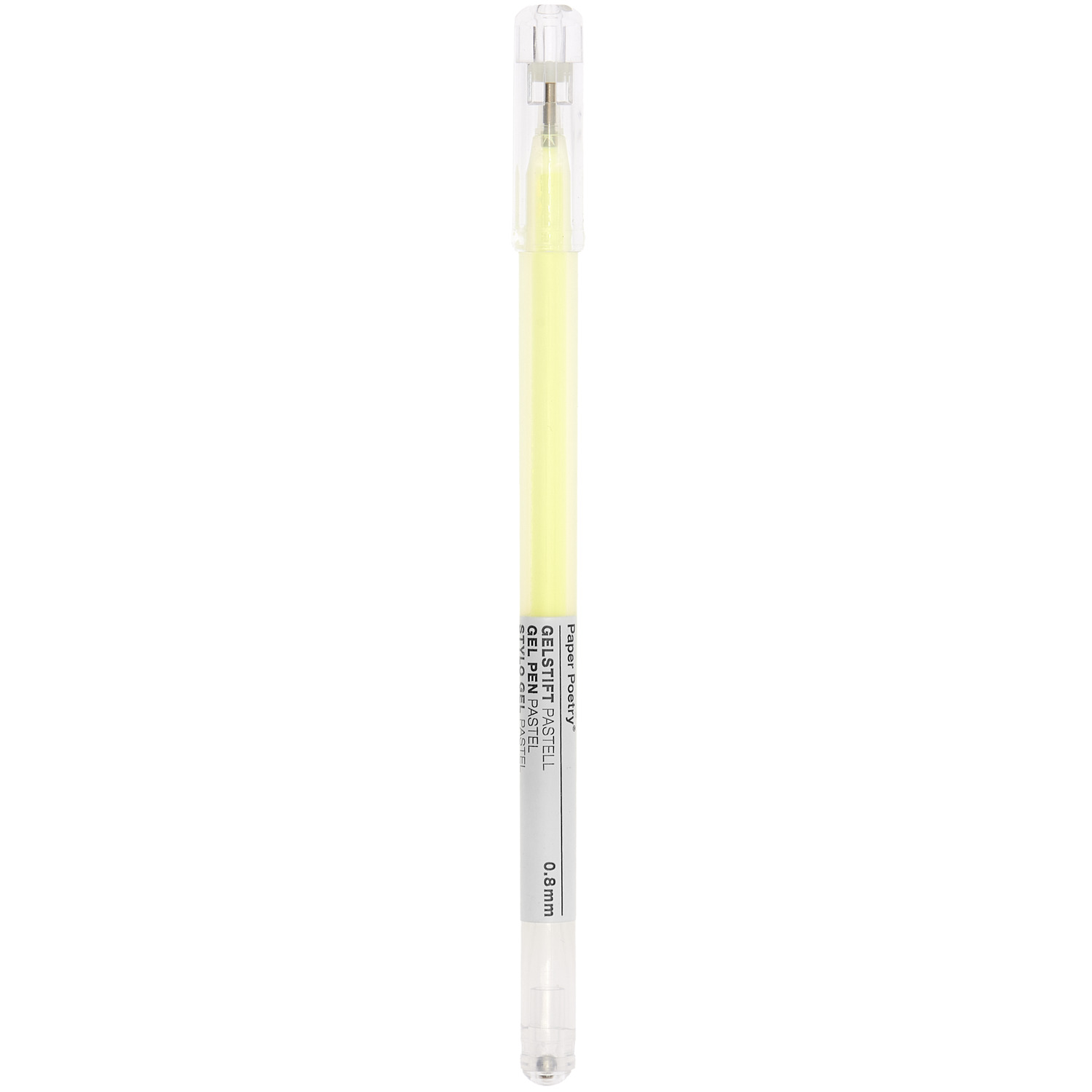 Gel pen pastel 0.8mm colour Yellow from Rico Design Gelstift Pastell 0,8mm von Rico Design in zartem Gelb, ideal für kreative Projekte.