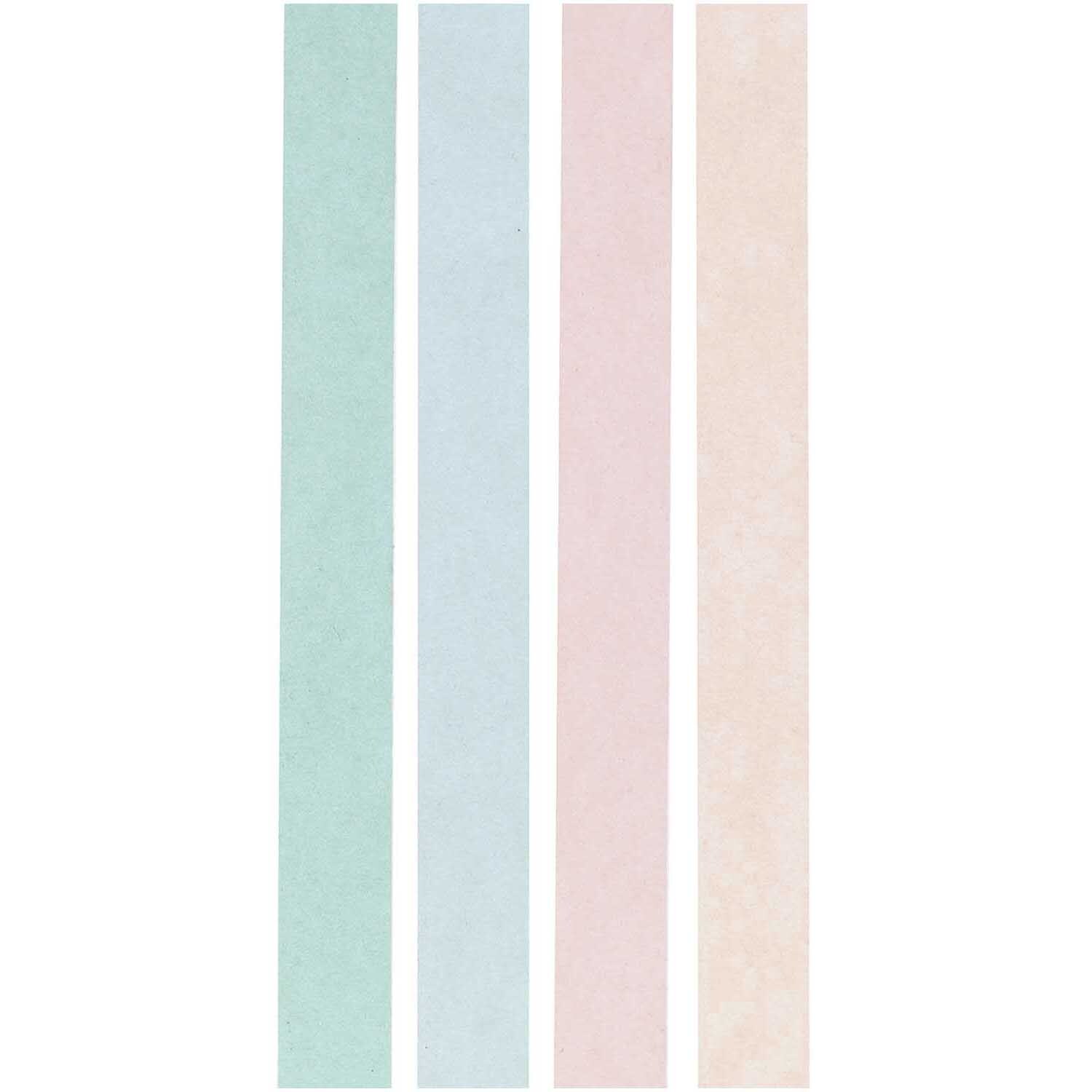 Paper Poetry Tape Set Glitter pastell 15mm 5m 4 Stück von Rico Design Paper Poetry Tape Set Glitter pastell, 15mm breit, 5m lang, 4 Stück von Rico Design in sanften Pastelltönen.