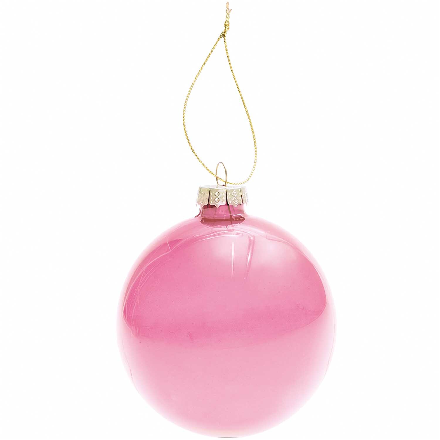 Glaskugel Baumschmuck einfarbig 8cm Farbe Puder Transparent von Rico Design Glaskugel Baumschmuck einfarbig 8cm: Eine elegante, transparente Puder-Glaskugel von Rico Design, ideal für festliche Dekorationen.