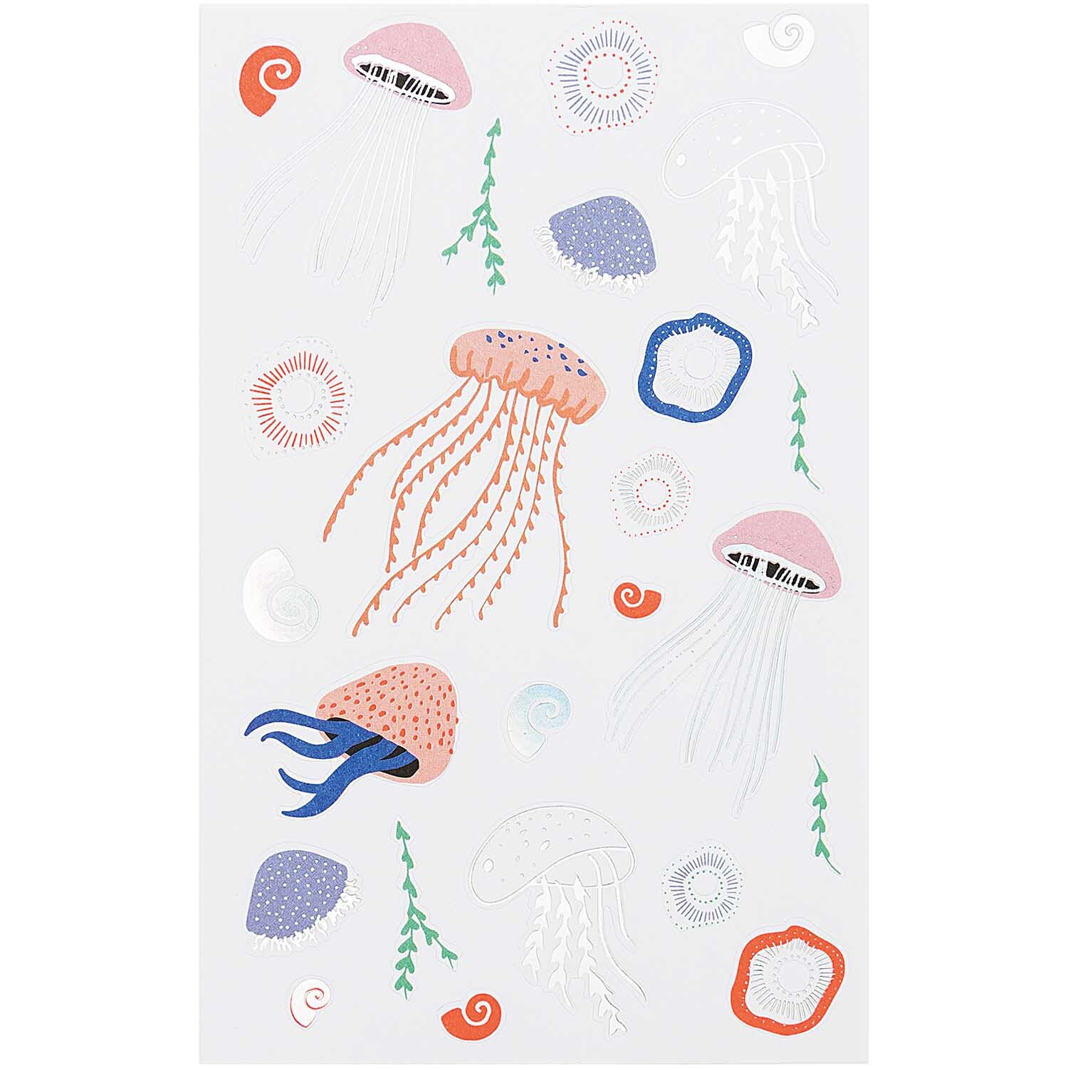 Paper Poetry Sticker Mermaid Quallen 65 Stück von Rico Design