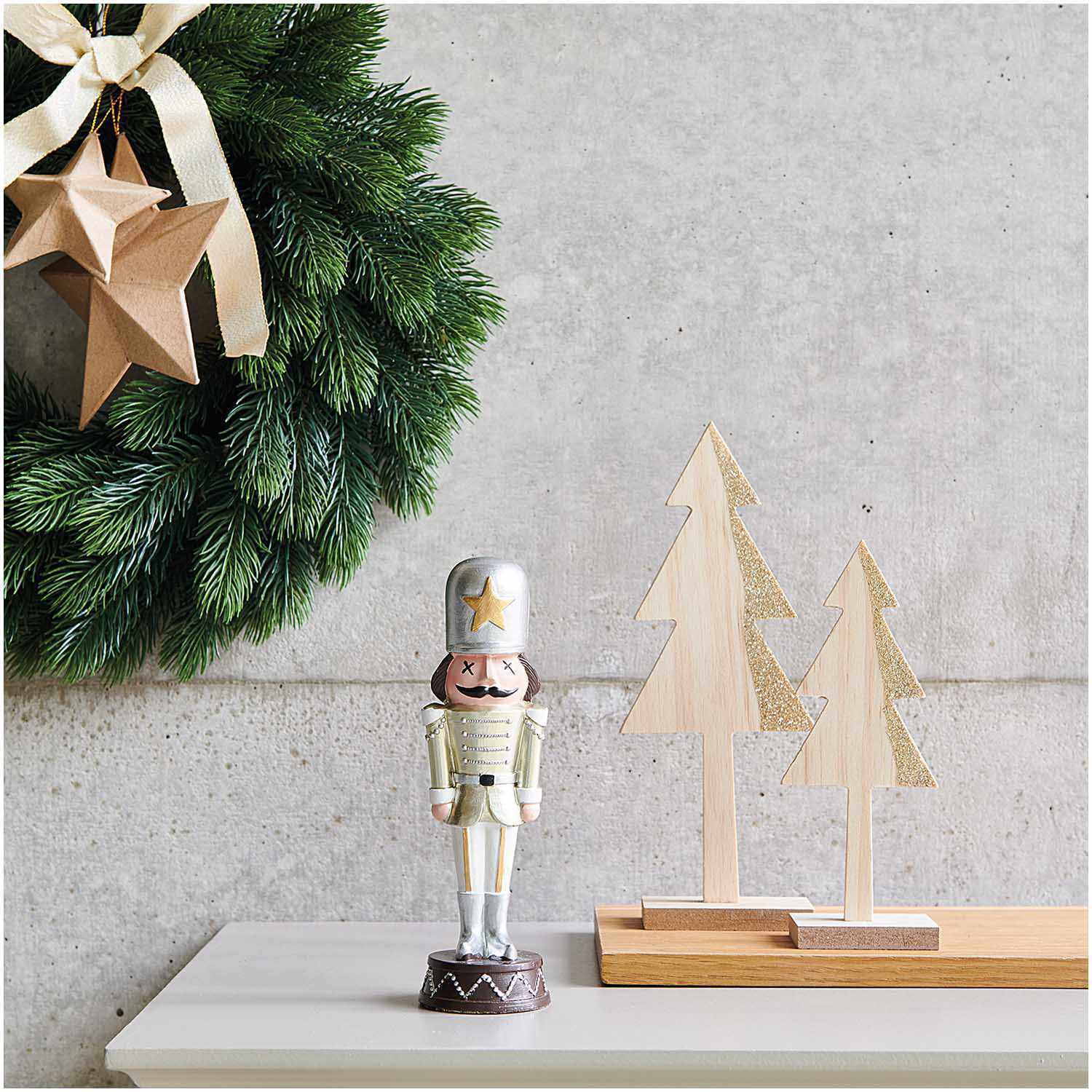 Holztanne natur-gold von Rico Design
