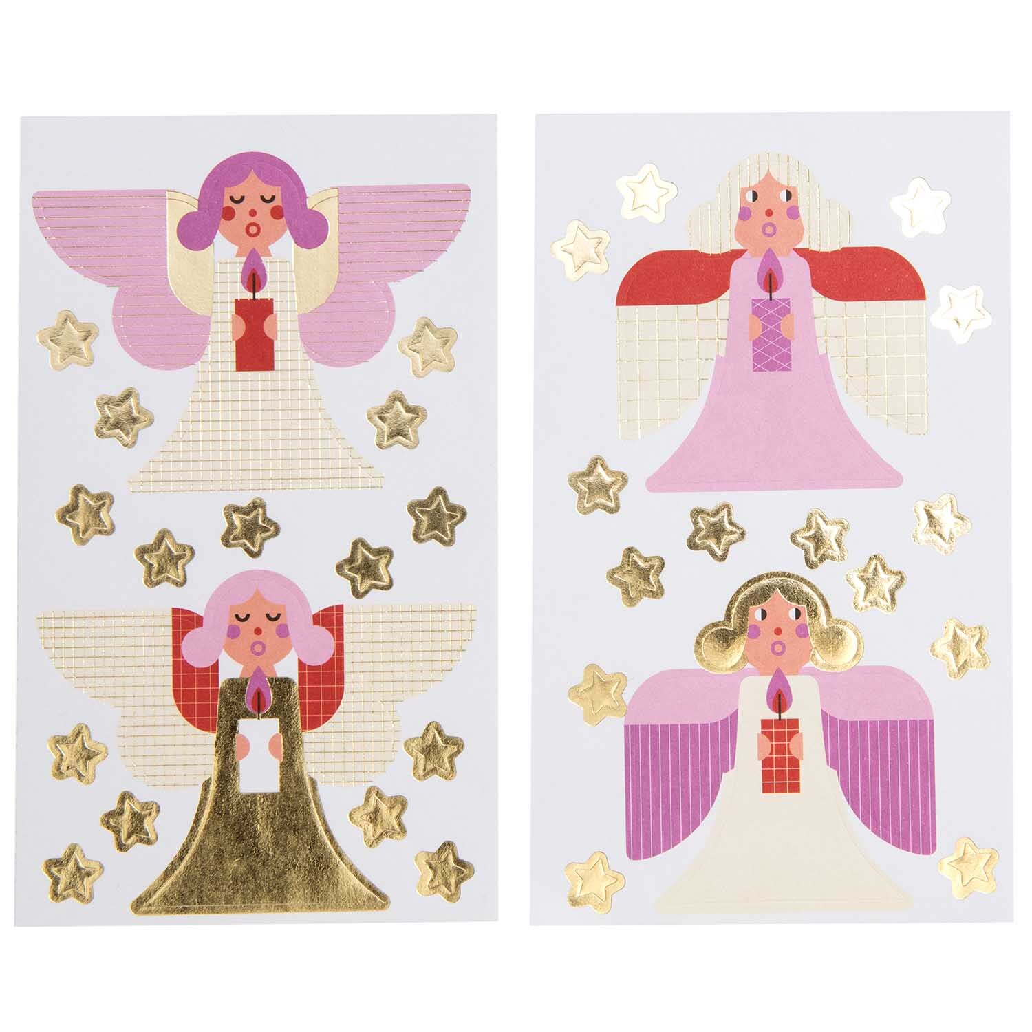 Paper Poetry Sticker Engel 4 Blatt von Rico Design