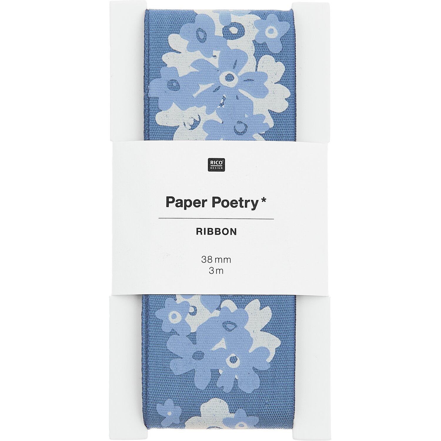 Paper Poetry Taftband Vergissmeinnicht 38mmx3m von Rico Design