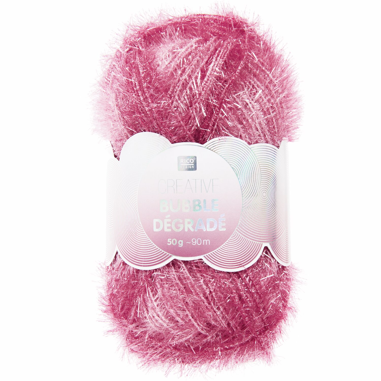 Creative Bubble Dégradé 50g 90m Farbe Rot von Rico Design Creative Bubble Dégradé Garn in Rot von Rico Design, 50g 90m, ideal für kreative Projekte.