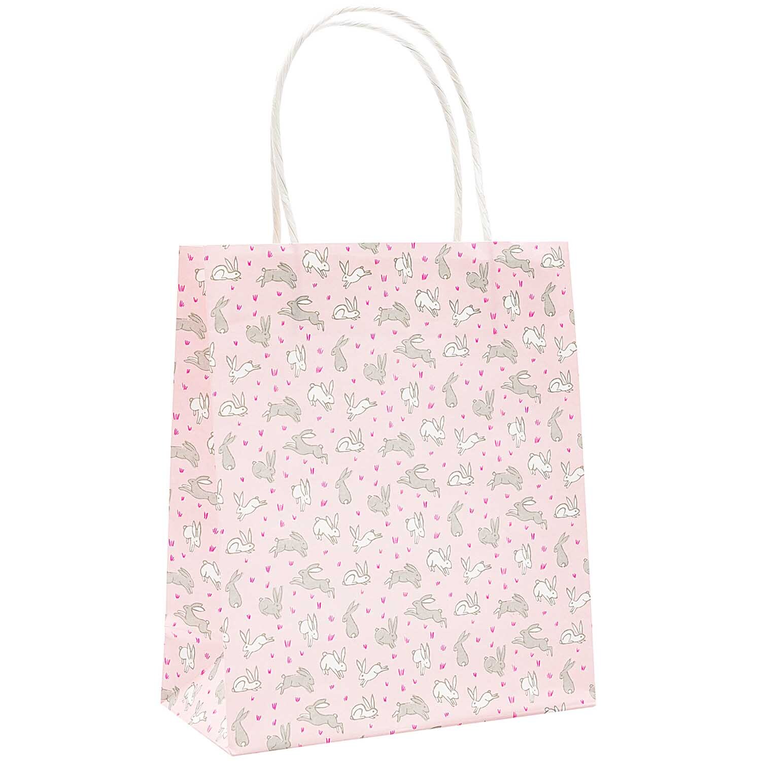 Paper Poetry paper bags bunnies 18x21cm 2 pieces from Rico Design Paper Poetry Papiertüten Hasen von Rico Design, rosa mit Hasenmotiv, 18x21cm, 2 Stück. Ideal für Geschenke und Dekoration.
