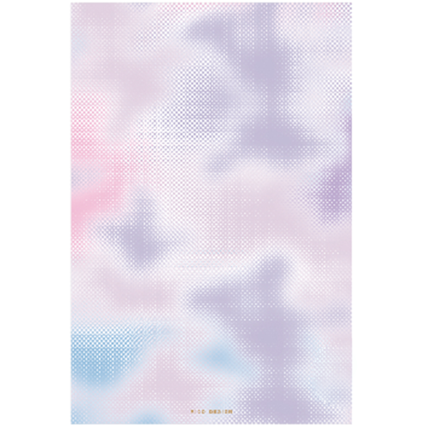 Paper Poetry Notizblock A5 mit 50 Blatt, 100g/m², zeigt ein verschwommenes, pastellfarbenes Design von Rico Design.