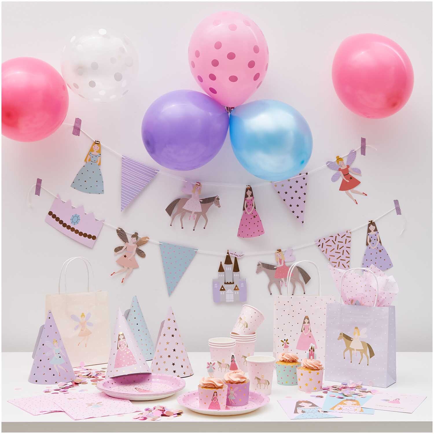 Serviette Prinzessin 33x33cm 20 Stück von Rico Design Serviette Prinzessin 33x33cm 20 Stück: Bunte Partydekoration mit Ballons, Girlanden und Geschirr von Rico Design. Ideal für Kindergeburtstage.