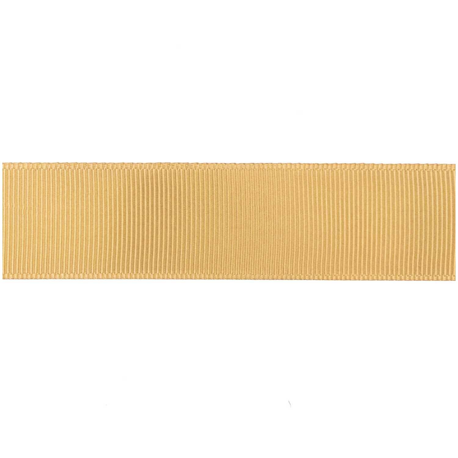 Paper Poetry Ripsband 25mm 3m Farbe Senf von Rico Design Paper Poetry Ripsband von Rico Design in senfgelb, 25mm breit und 3m lang, auf weißem Hintergrund.