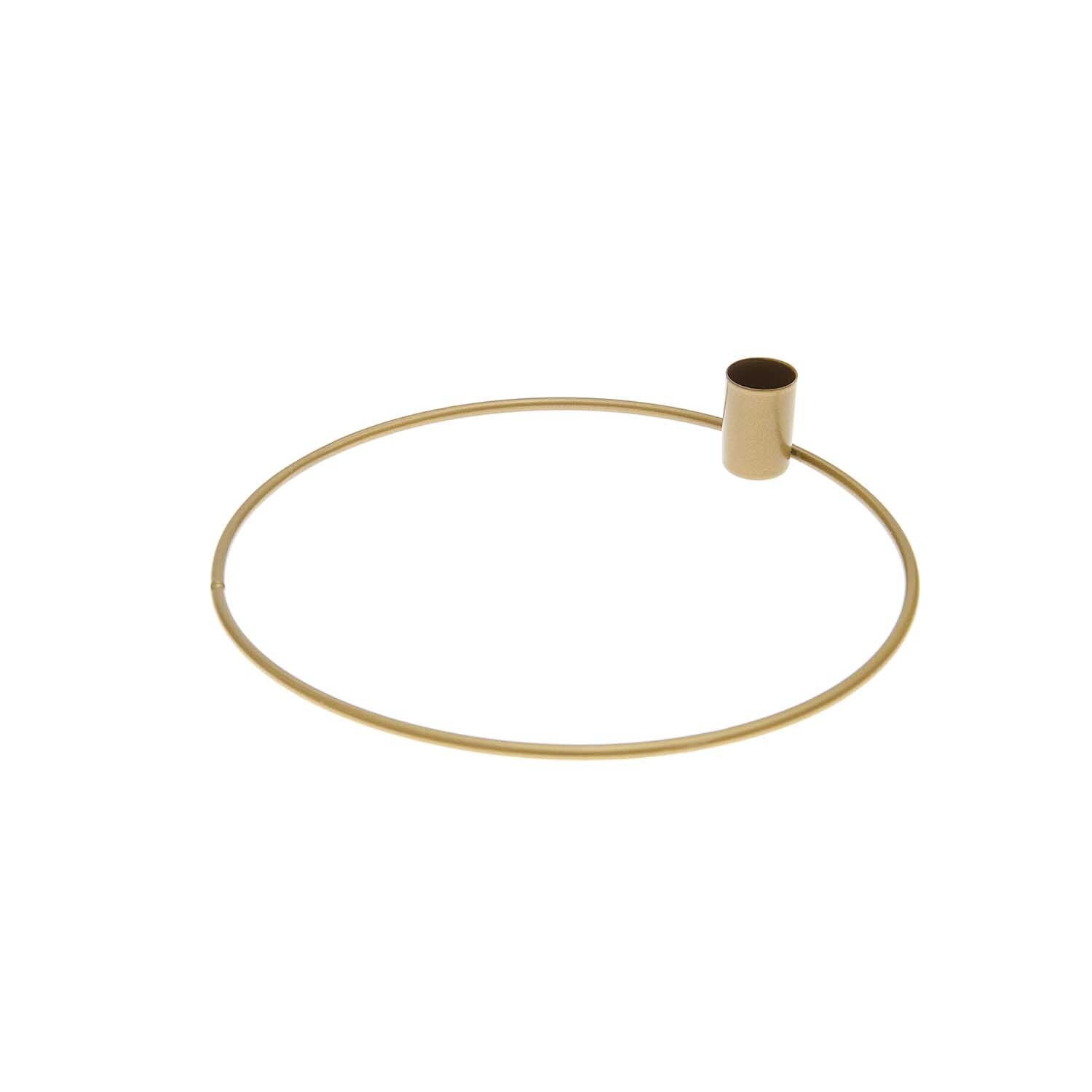 Metallring mit Kerzenhalter Ø 15cm Farbe Gold Matt von Rico Design Metallring mit Kerzenhalter Ø 15cm in Gold Matt von Rico Design, ideal für stilvolle Dekorationen.