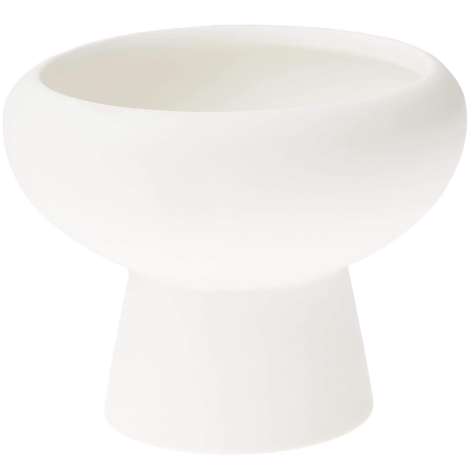Porzellanschale weiß von Rico Design, elegant und schlicht, ideal für moderne Tischdekorationen.