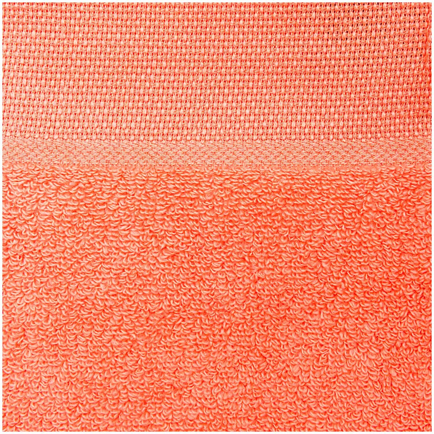 Gant de toilette 30x30cm Couleur Saumon from Rico Design Waschlappen 30x30cm von Rico Design in Lachsfarbe, zeigt eine weiche Textur und hochwertige Verarbeitung.