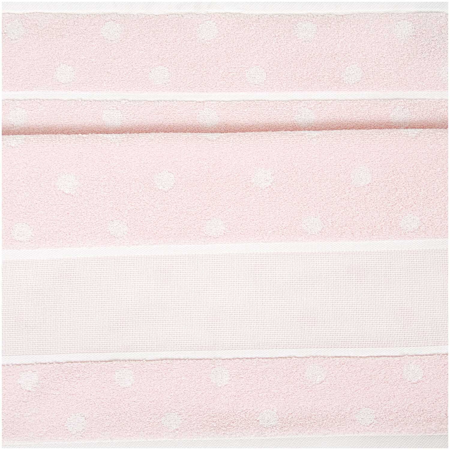Drap de douche à pois blancs 70x140cm Couleur Rose et blanc from Rico Design Duschtuch mit weißen Punkten 70x140cm, zartes Design von Rico Design, ideal für stilvolle Badezimmer.