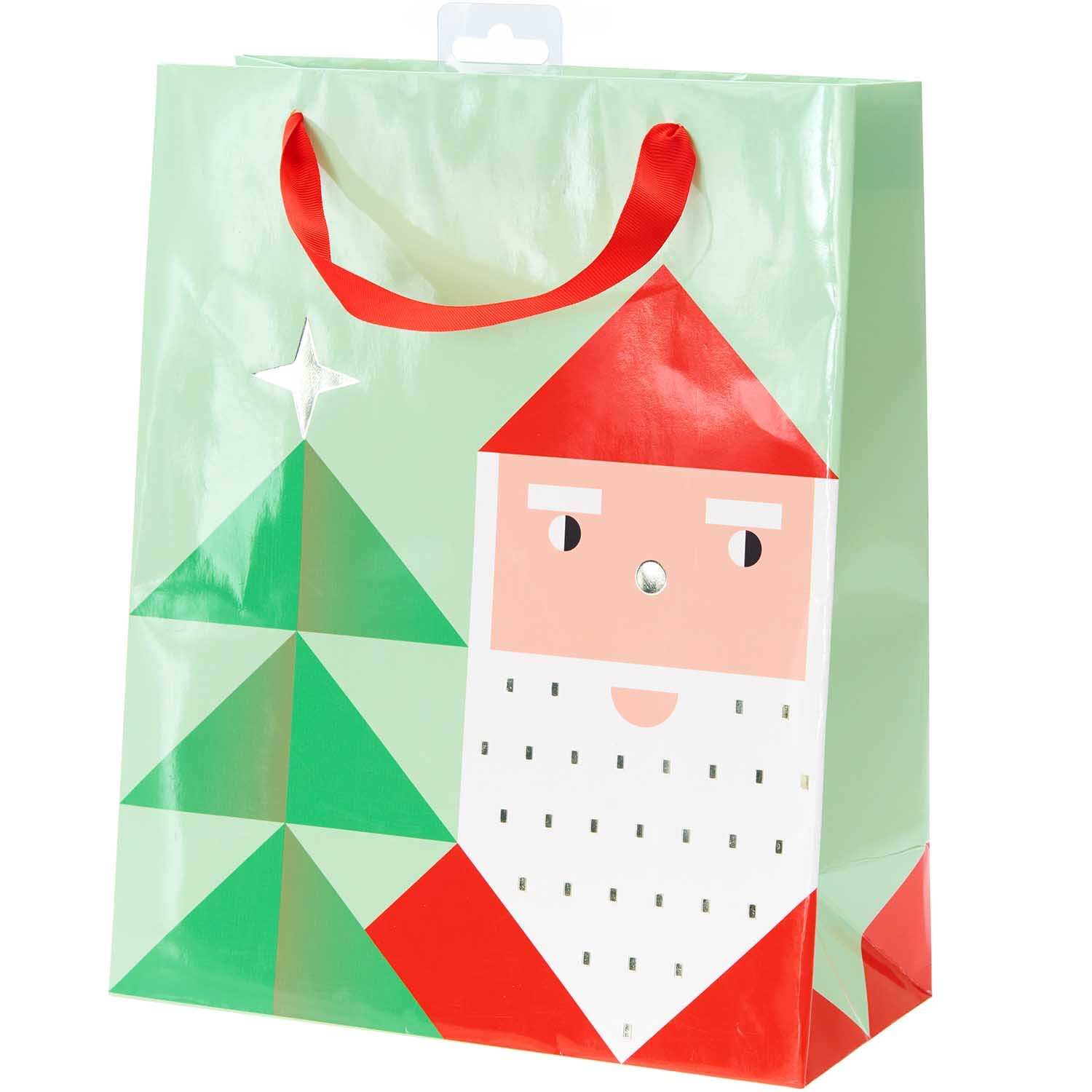 Paper Poetry Geschenktüte Weihnachtsmann 26x32x12cm von Rico Design