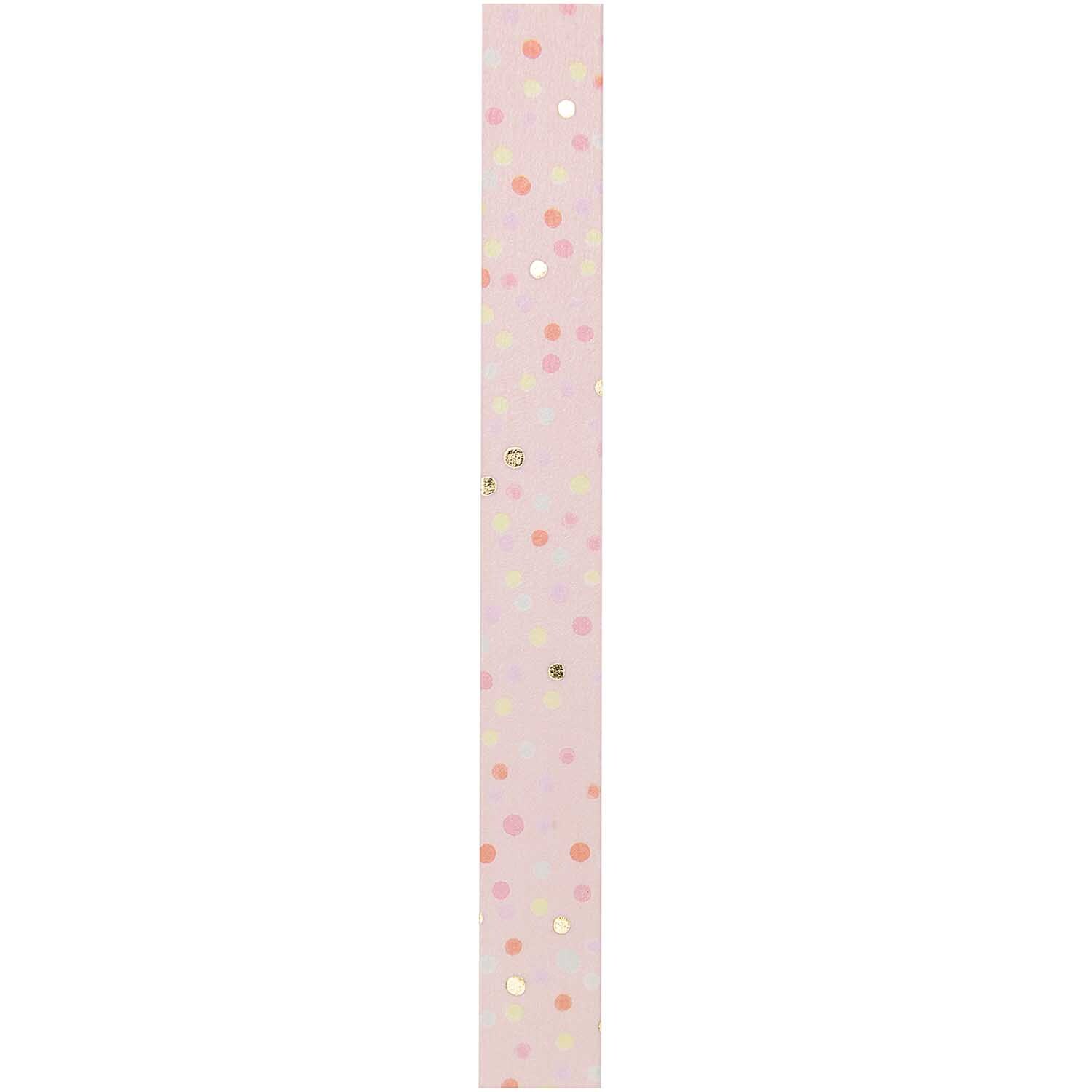 Paper Poetry Tape Crafted Nature Punkte rosa 1,5cm 10m von Rico Design Paper Poetry Tape Crafted Nature Punkte mit zarten Punkten auf rosa Hintergrund, 1,5 cm breit, 10 m lang. Ideal für kreative Projekte.