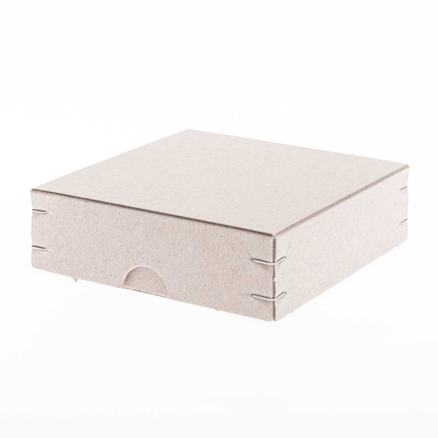 Ritzschachtel quadratisch von Rico Design in Beige, ideal für stilvolle Aufbewahrung.