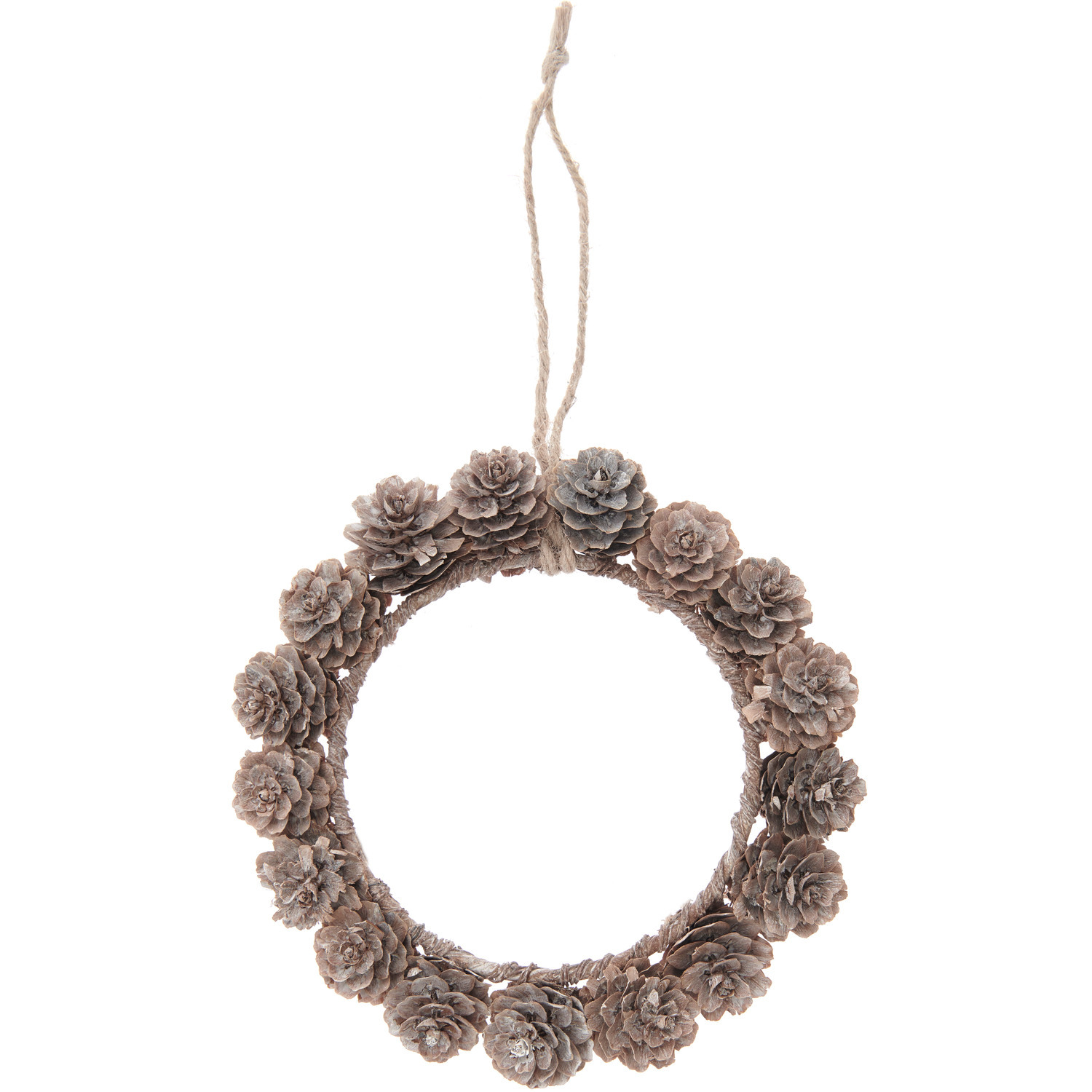 Lärchenzapfen Weiß Größe Ø15cm von Rico Design Lärchenzapfen Weiß: Dekorativer Kranz aus Lärchenzapfen von Rico Design, ideal für festliche Anlässe.