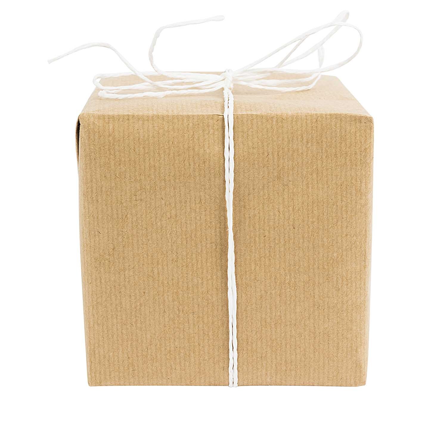 Paper Poetry Packpapier braun 70x200cm 80g/m² gerollt von Rico Design Paper Poetry Packpapier zeigt ein schlichtes, braunes Geschenkpaket mit weißer Schnur umwickelt. Ideal für kreative Verpackungen.