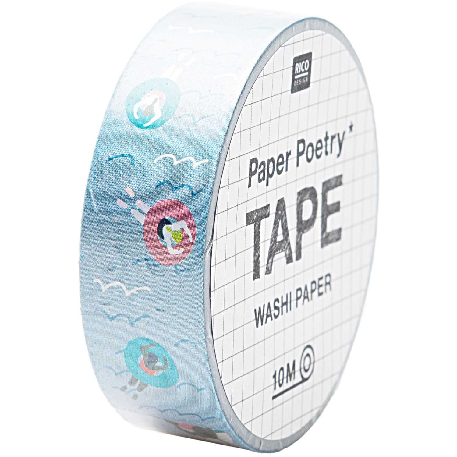 Paper Poetry Tape Pool 1,5cm 10m von Rico Design