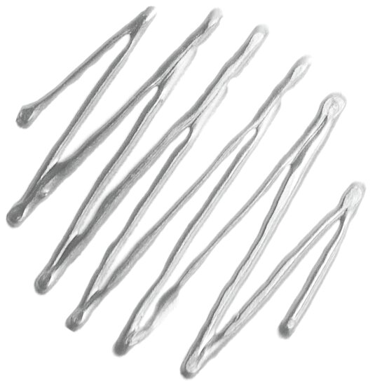 Candle Liner Kerzenmalfarbe 30ml von Rico Design in Silber, aufgetragen in Zickzack-Muster. Ideal für kreative Kerzengestaltung.