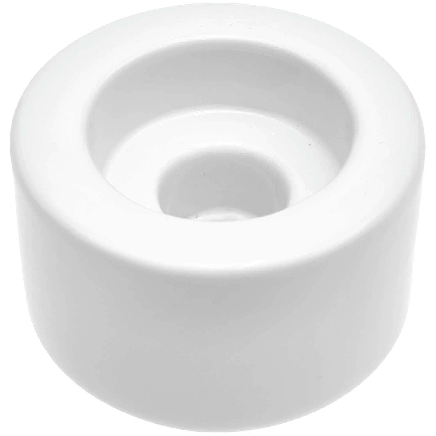 Keramikkerzenhalter multifunktional 7,5x6cm Farbe Weiß von Rico Design