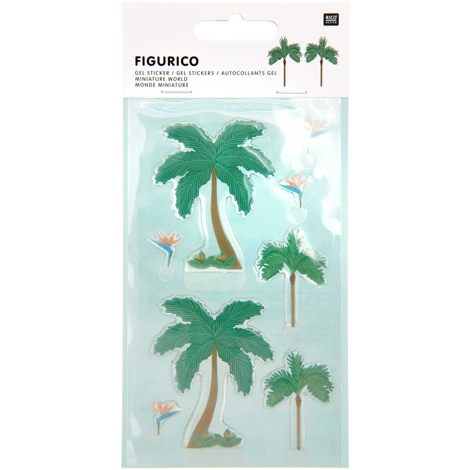 Figurico Gelsticker Tropische Pflanzen von Rico Design