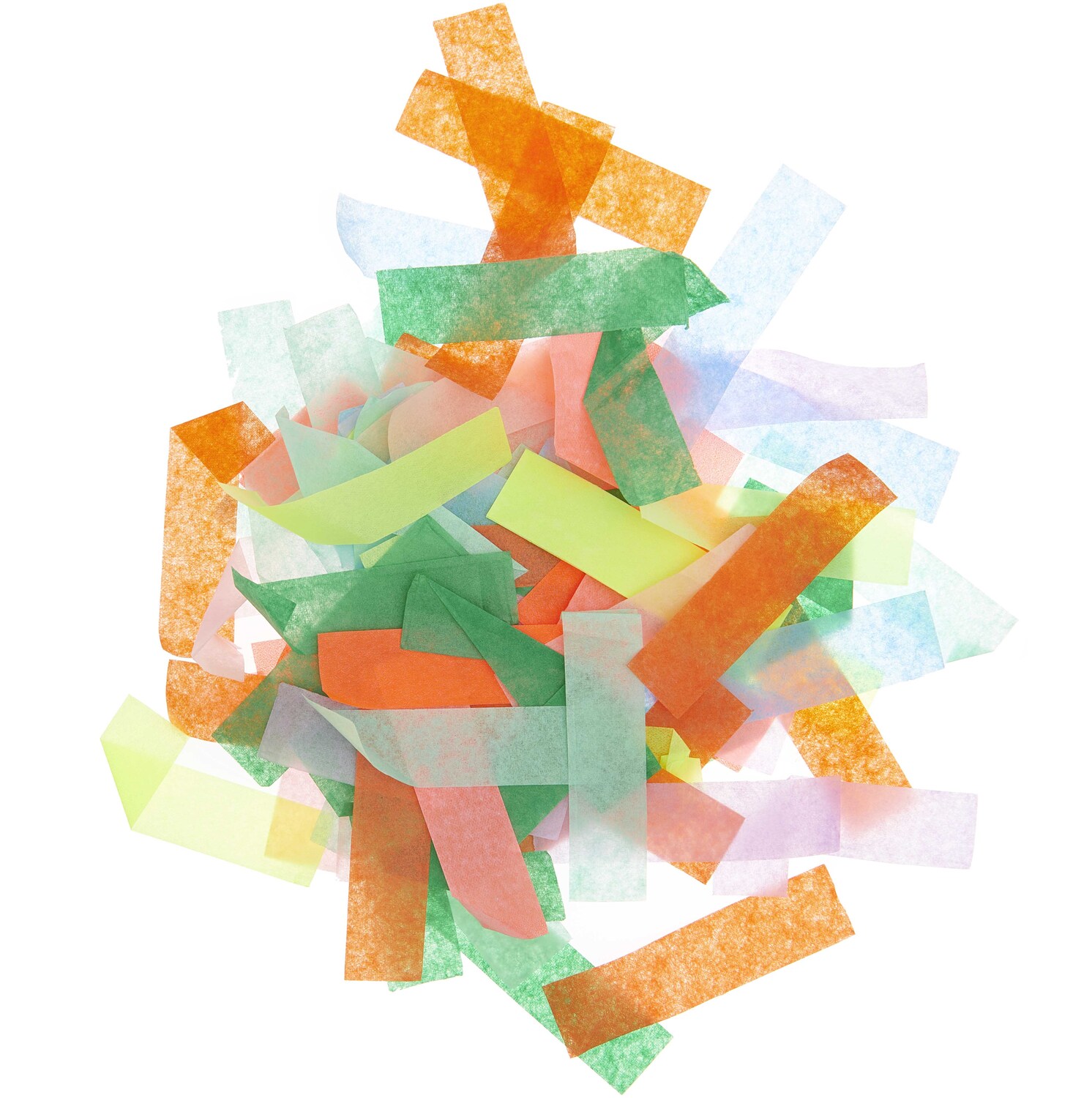 Konfetti Happy Birthday multicolor rechteckig 20g von Rico Design zeigt bunte Papierstreifen in verschiedenen Farben.