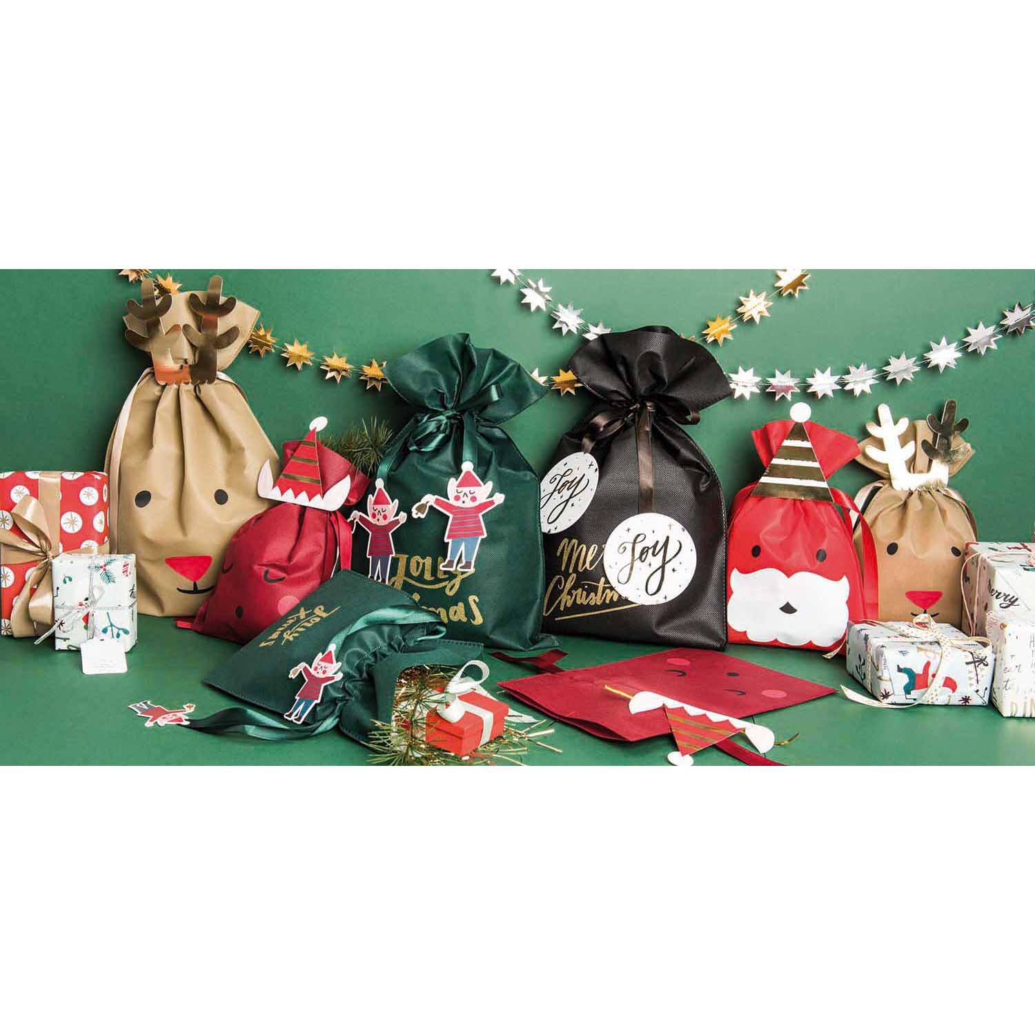 Paper Poetry Geschenktüte Nikolaus rot 20x30cm von Rico Design
