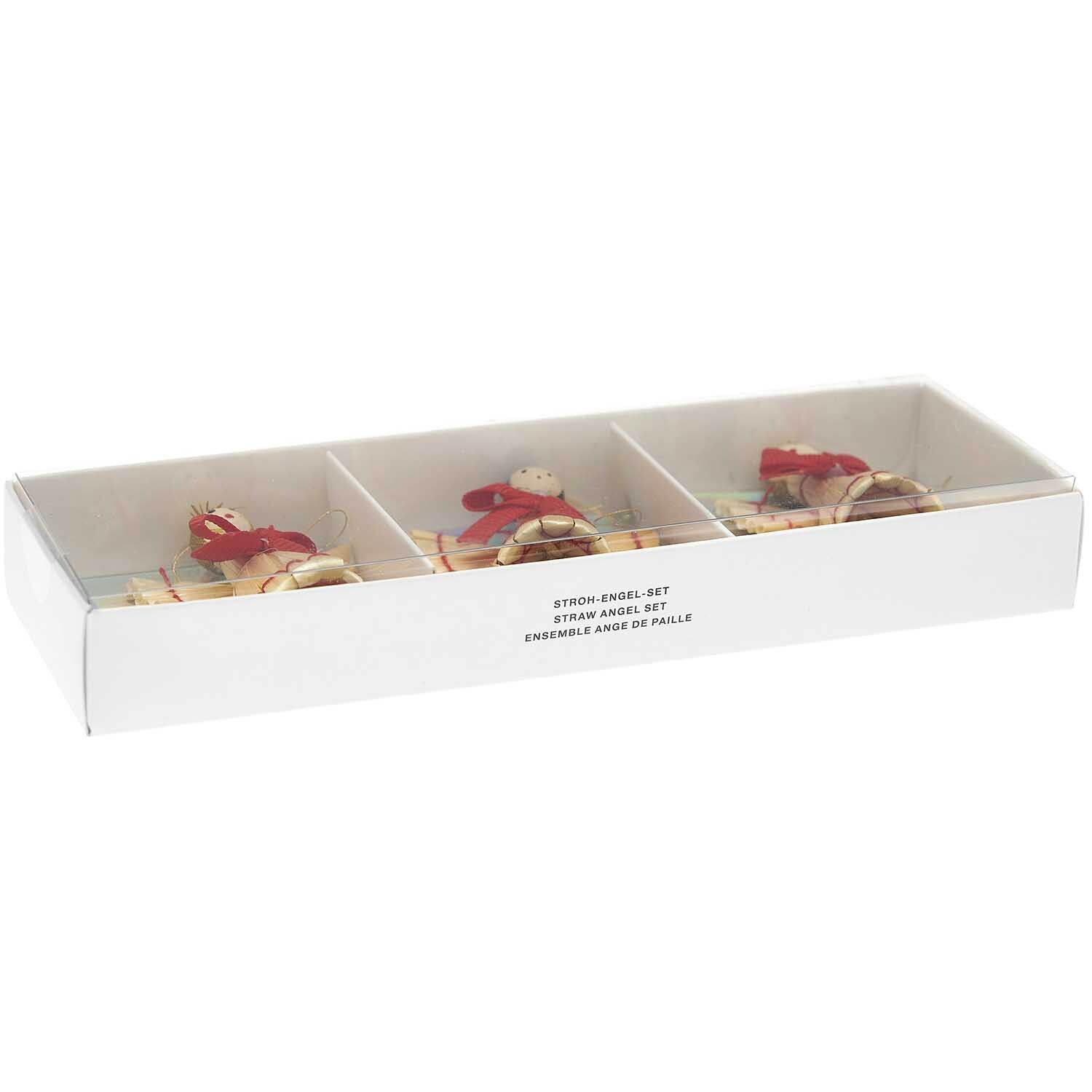Strohengel-Set 5,5x5cm 3-teilig von Rico Design