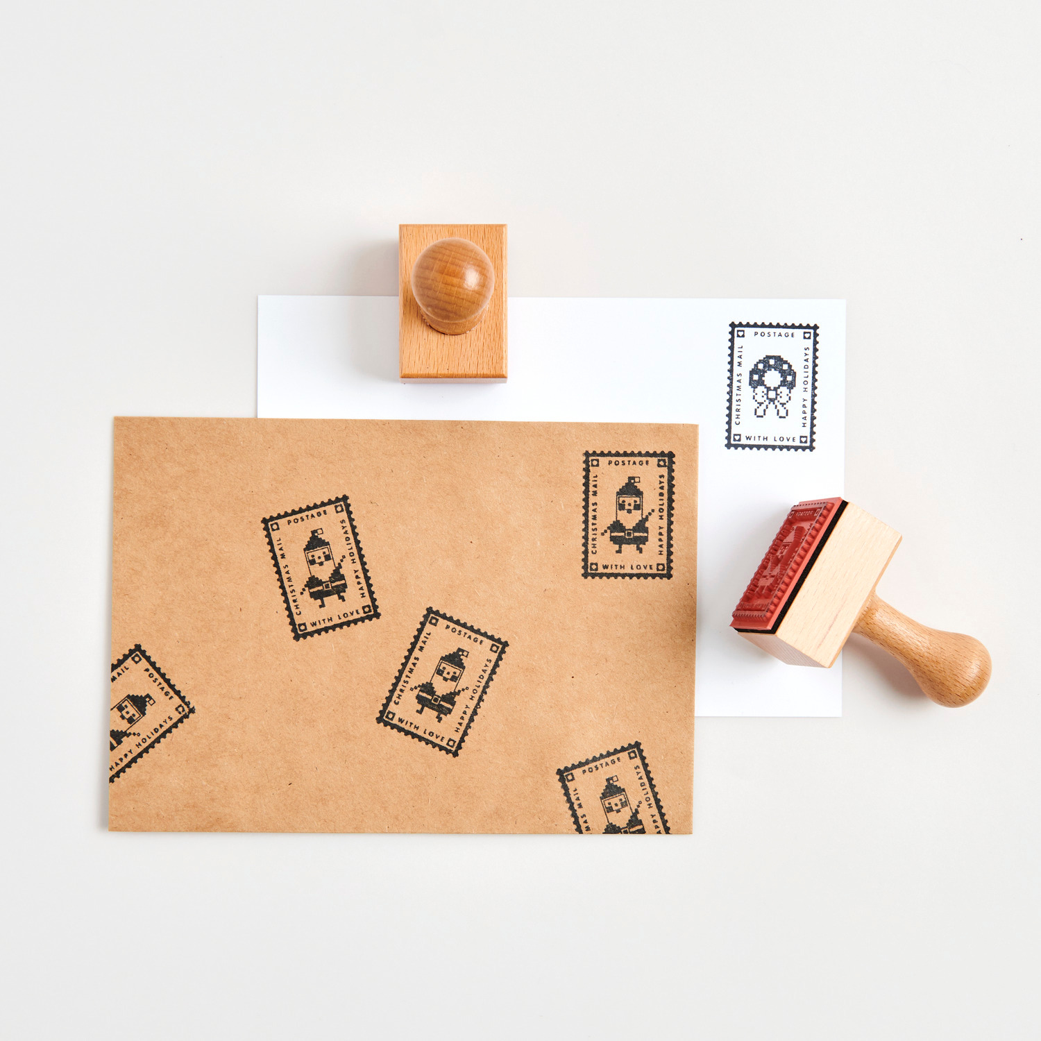 Paper Poetry Stempel Weihnachtspost Kranz 32x45x70mm von Rico Design