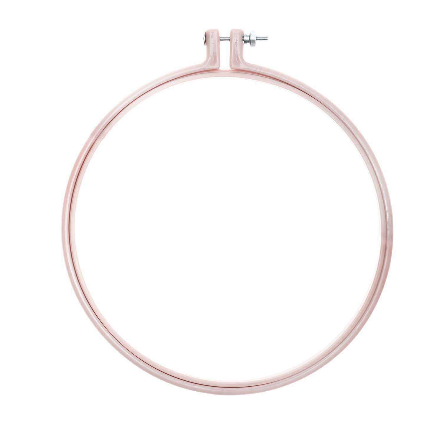 Plastic embroidery ring mauve 20.3cm | 3334881