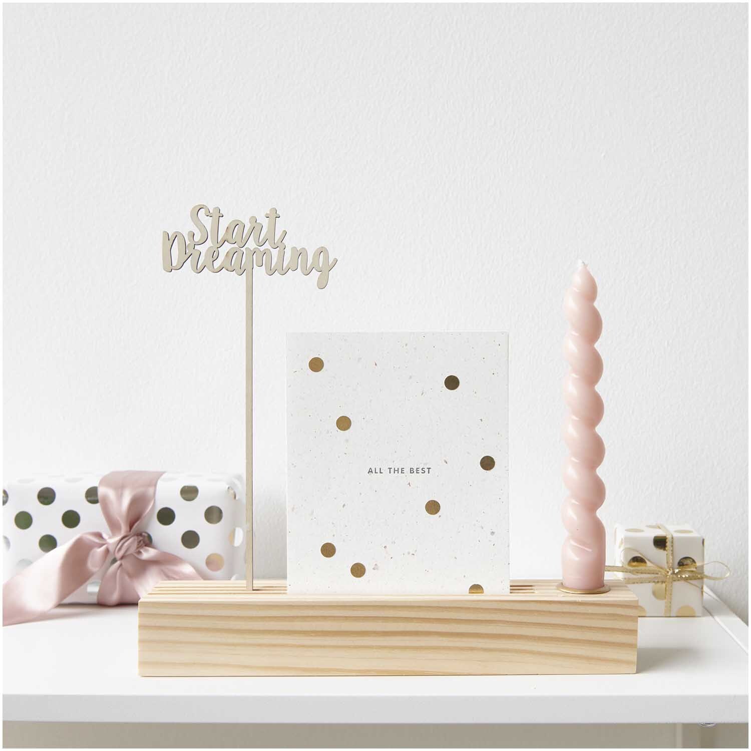 Holzpicker Start Dreaming 27x6,5cm von Rico Design