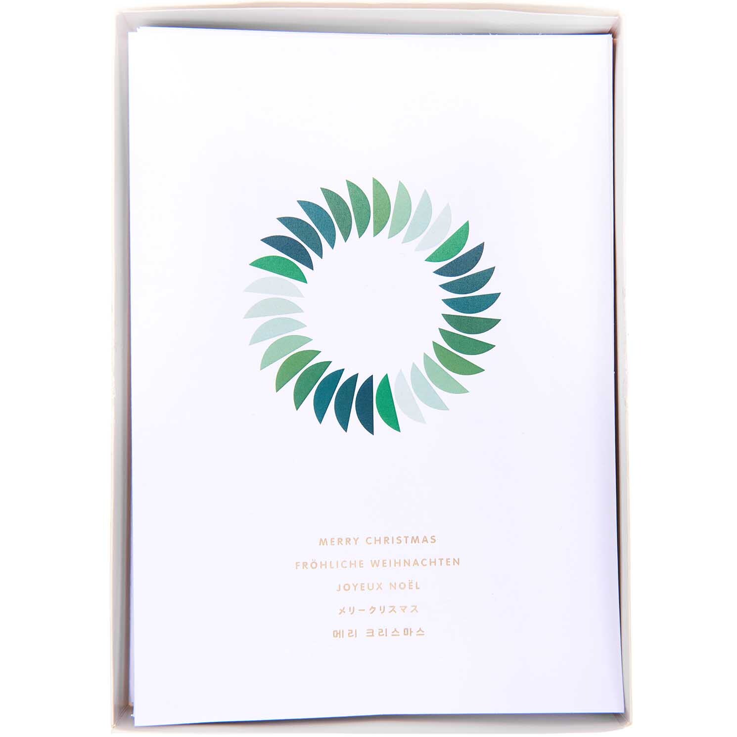 Paper Poetry Kartenset Kranz A5 weiß 16-teilig von Rico Design
