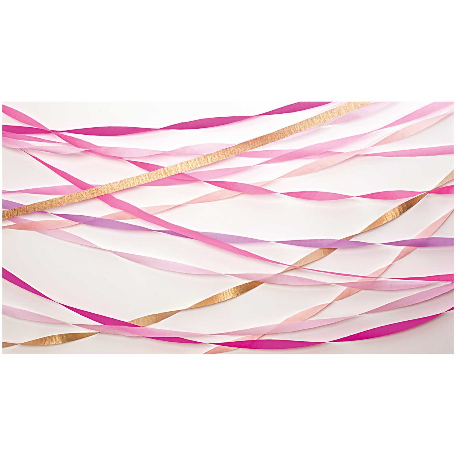 Kreppbänder Cake Prinzessin 3,5cm 10m 4 Stück von Rico Design Kreppbänder Cake Prinzessin in Rosa und Gold von Rico Design, dekorativ arrangiert auf weißem Hintergrund. Ideal für kreative Bastelprojekte.