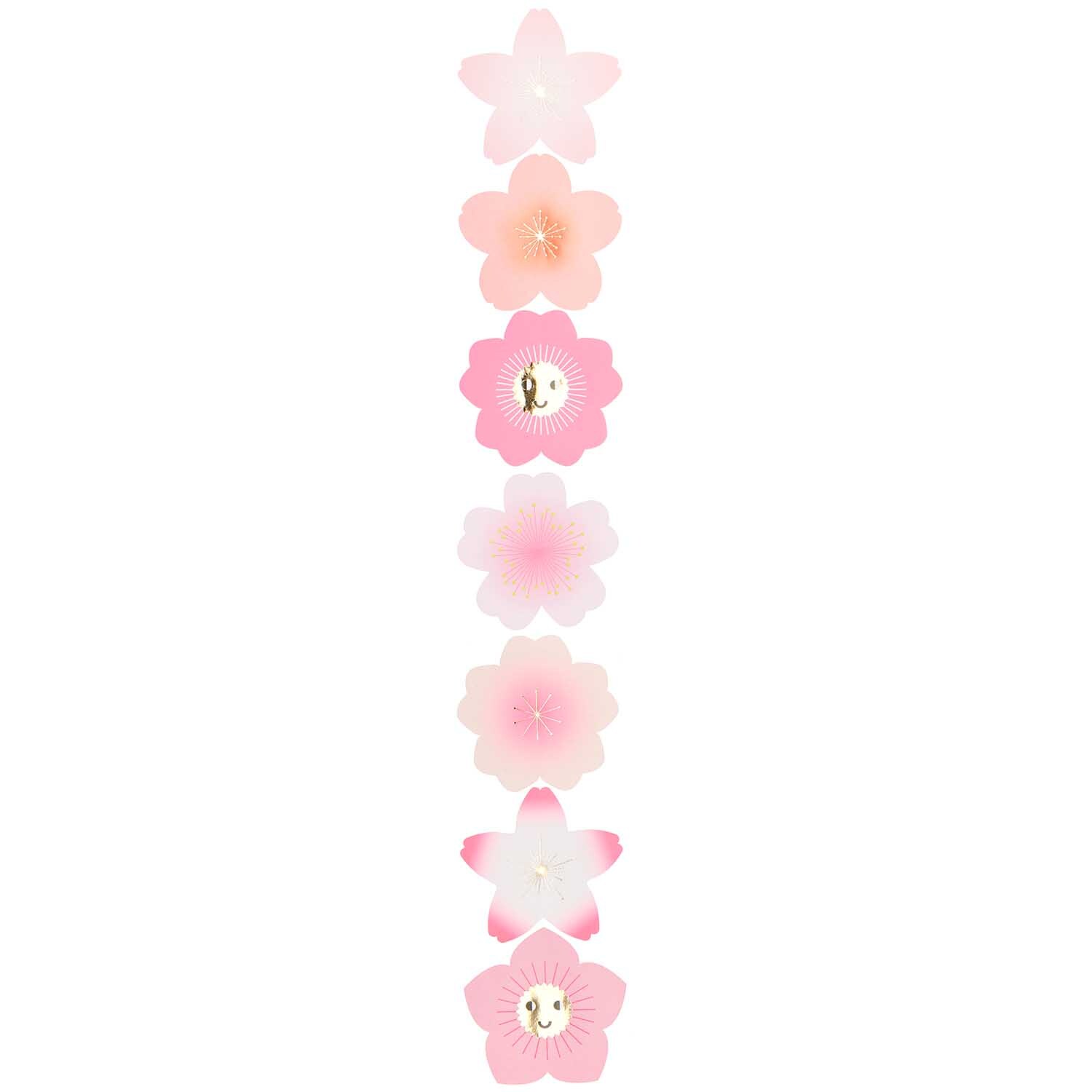 Paper Poetry Sticker Kirschblüten 5cm 120 Stück auf der Rolle Hot Foil von Rico Design Paper Poetry Sticker Kirschblüten in Rosa von Rico Design, 5 cm groß, 120 Stück auf Rolle.