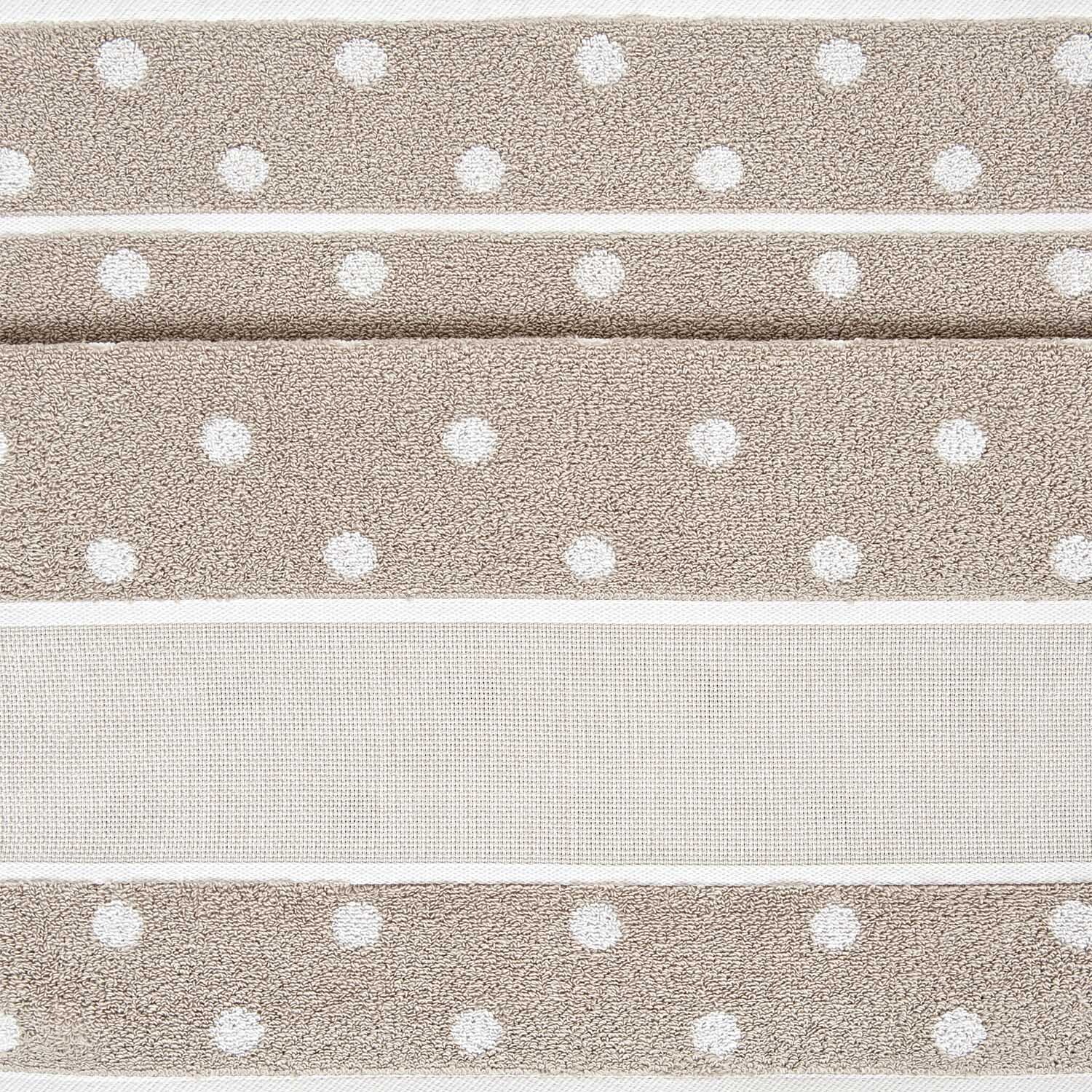 Duschtuch mit weißen Punkten 70x140cm, beige-weiß, von Rico Design. Ideal für stilvolle Badezimmer.