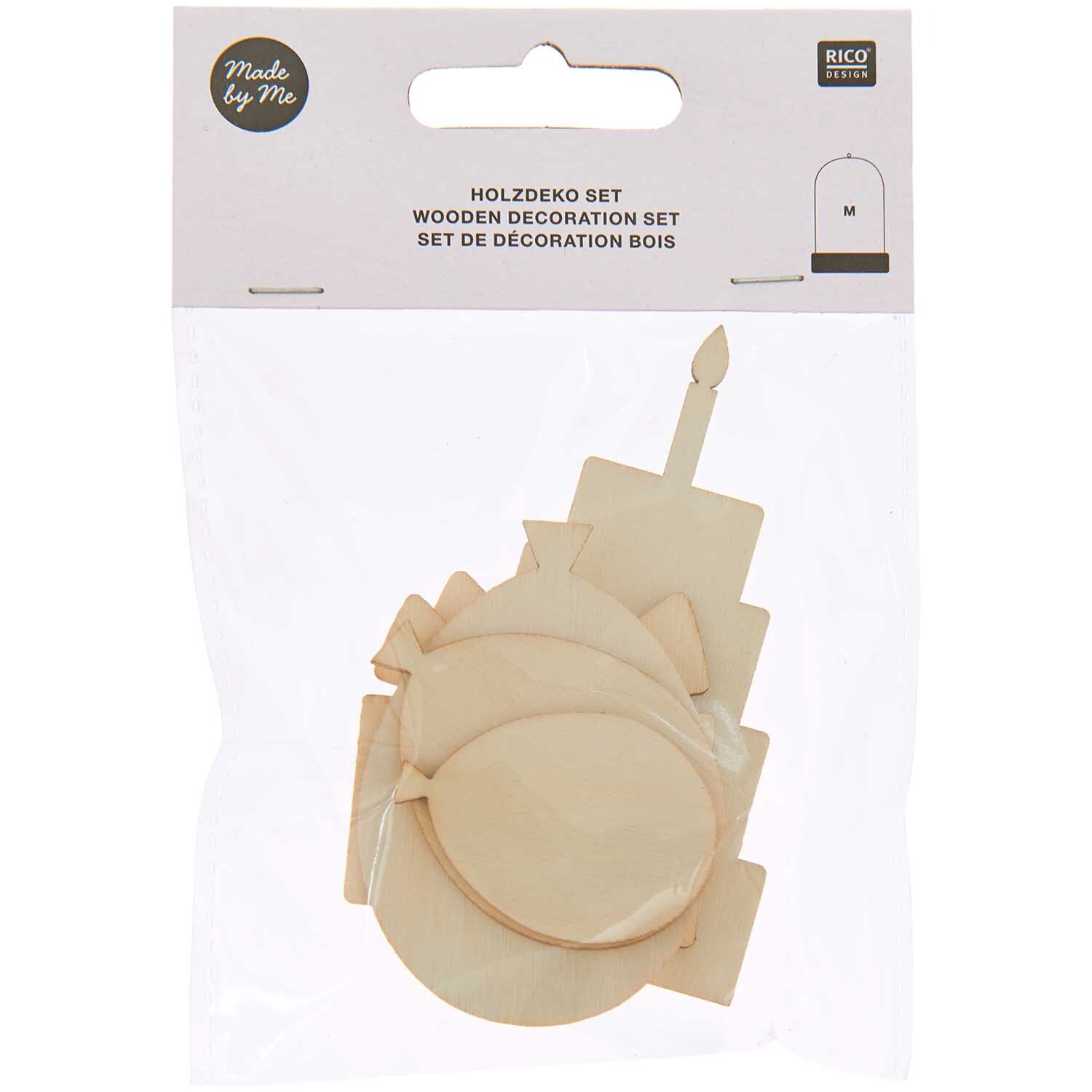 Holzdeko Set Birthday 6-teilig von Rico Design