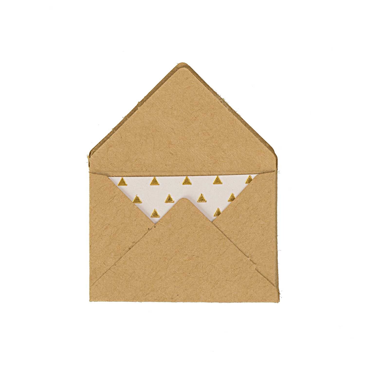 Paper Poetry Mini Briefe aus Kraftpapier in Naturtönen, 3x4,5cm, 10 Stück, von Rico Design.