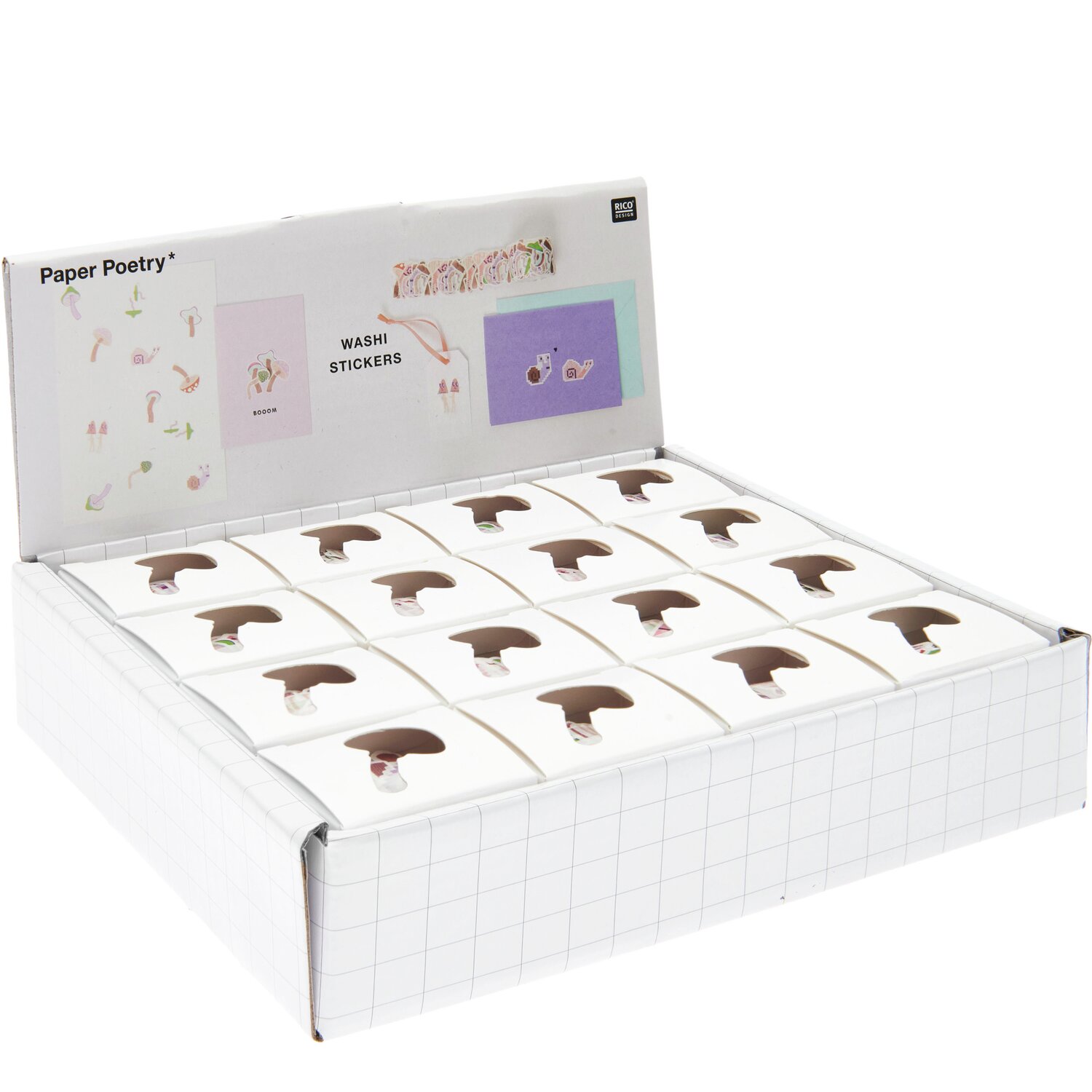 Paper Poetry Washi Sticker Big Shroomies 200 Stück von Rico Design